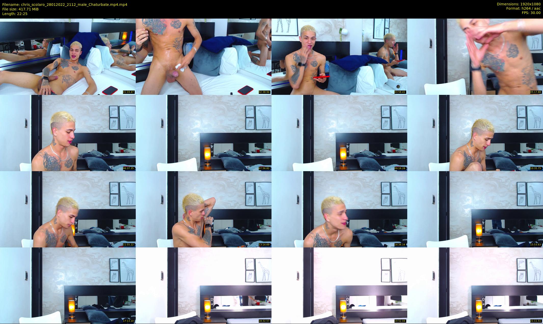 chris_scolaro — 23 minute Chaturbate male cam show recording, 1080p, Jan 28, 2022