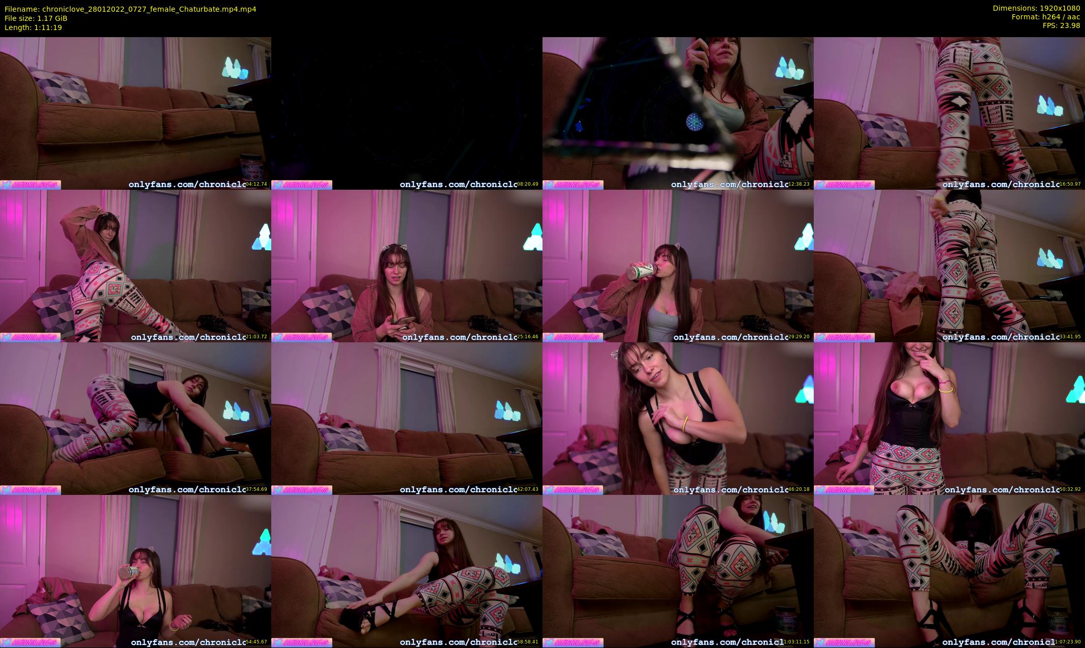 chroniclove — 72 minute Chaturbate female cam show recording, 1080p, Jan 28, 2022