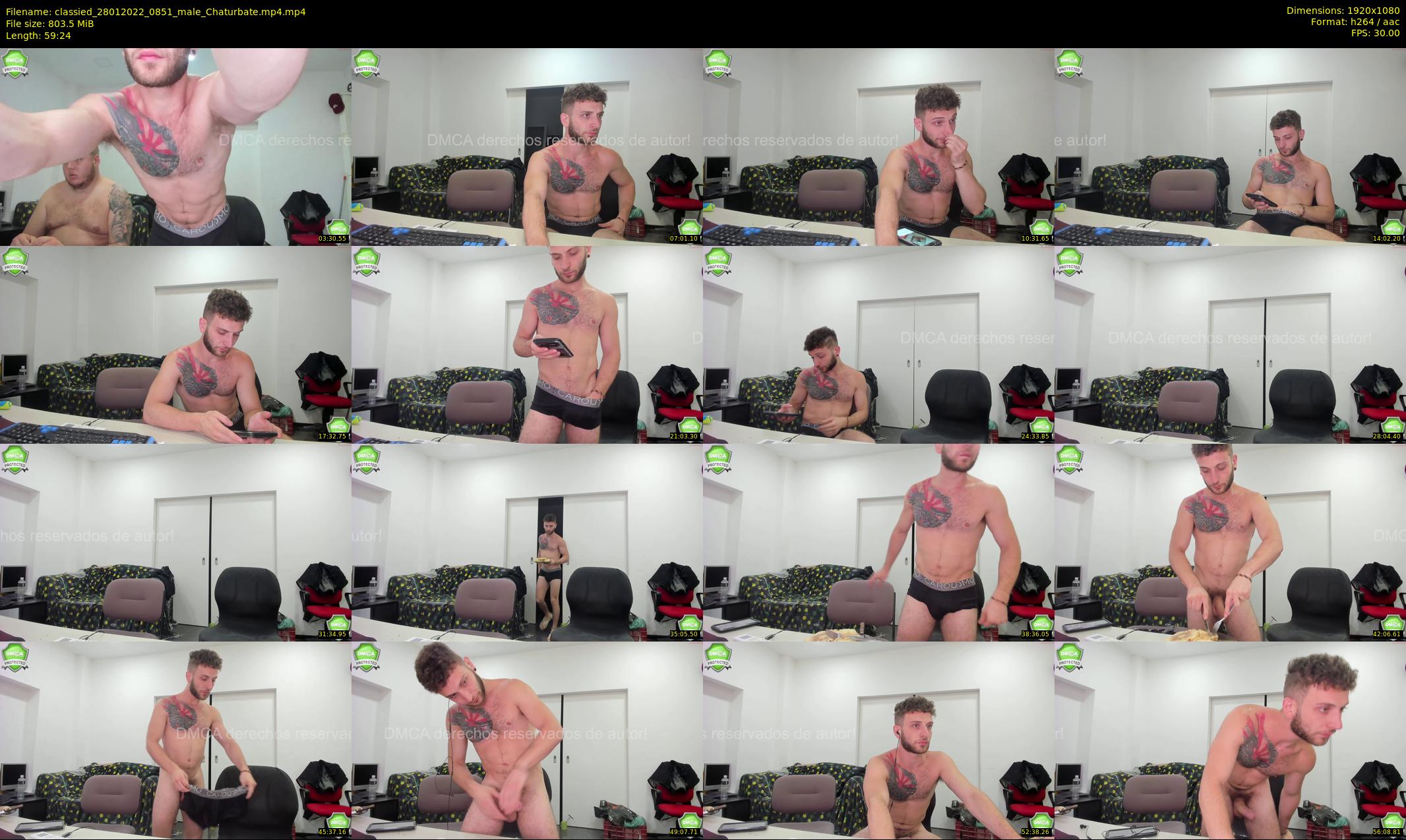 classied — 60 minute Chaturbate male cam show recording, 1080p, Jan 28, 2022