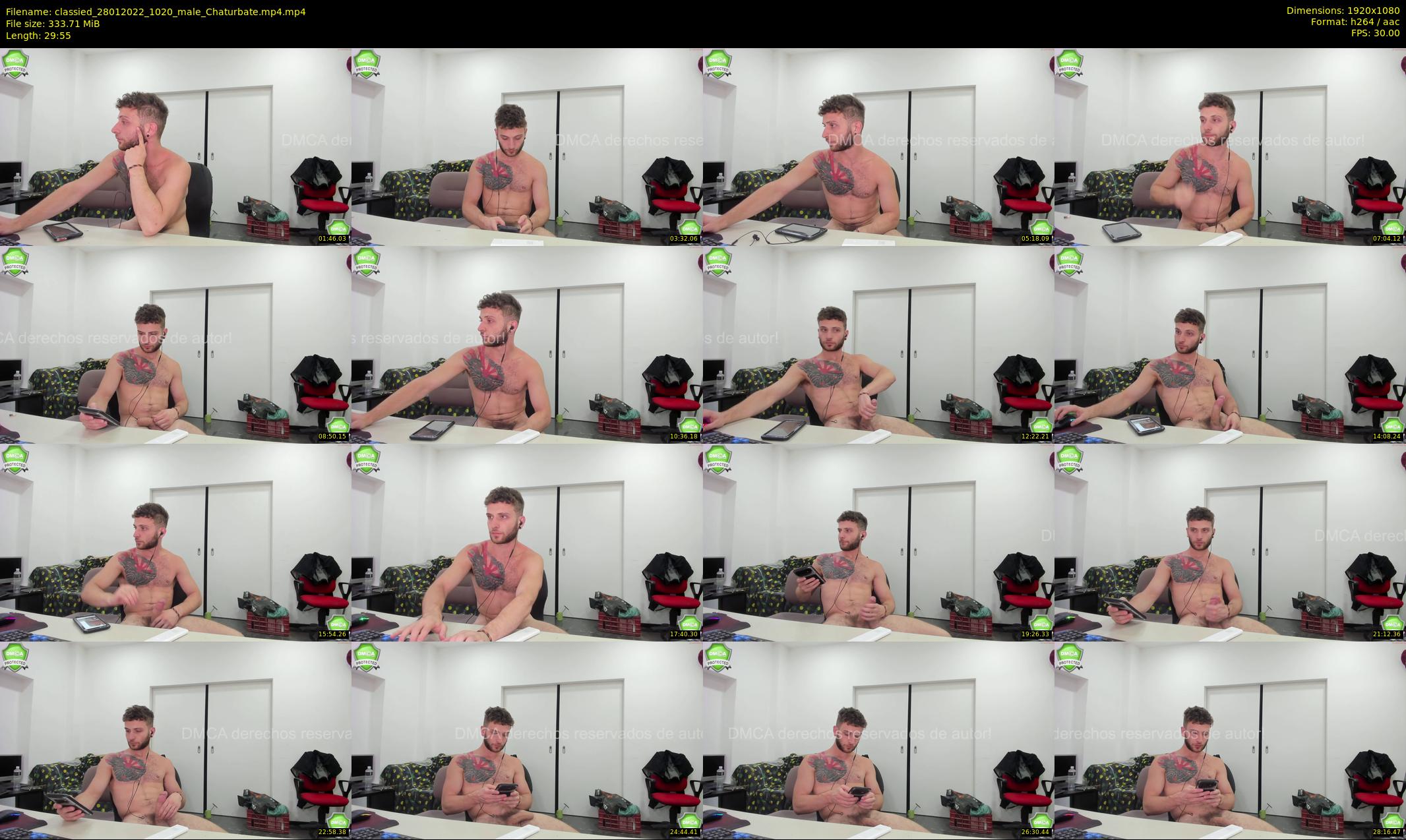 classied — 30 minute Chaturbate male cam show recording, 1080p, Jan 28, 2022