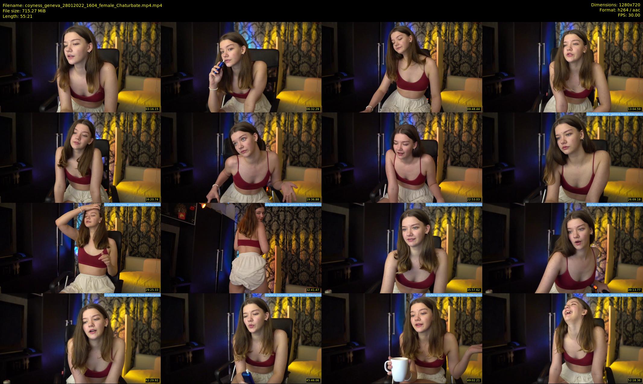 coyness_geneva — 56 minute Chaturbate female cam show recording, 720p, Jan 28, 2022