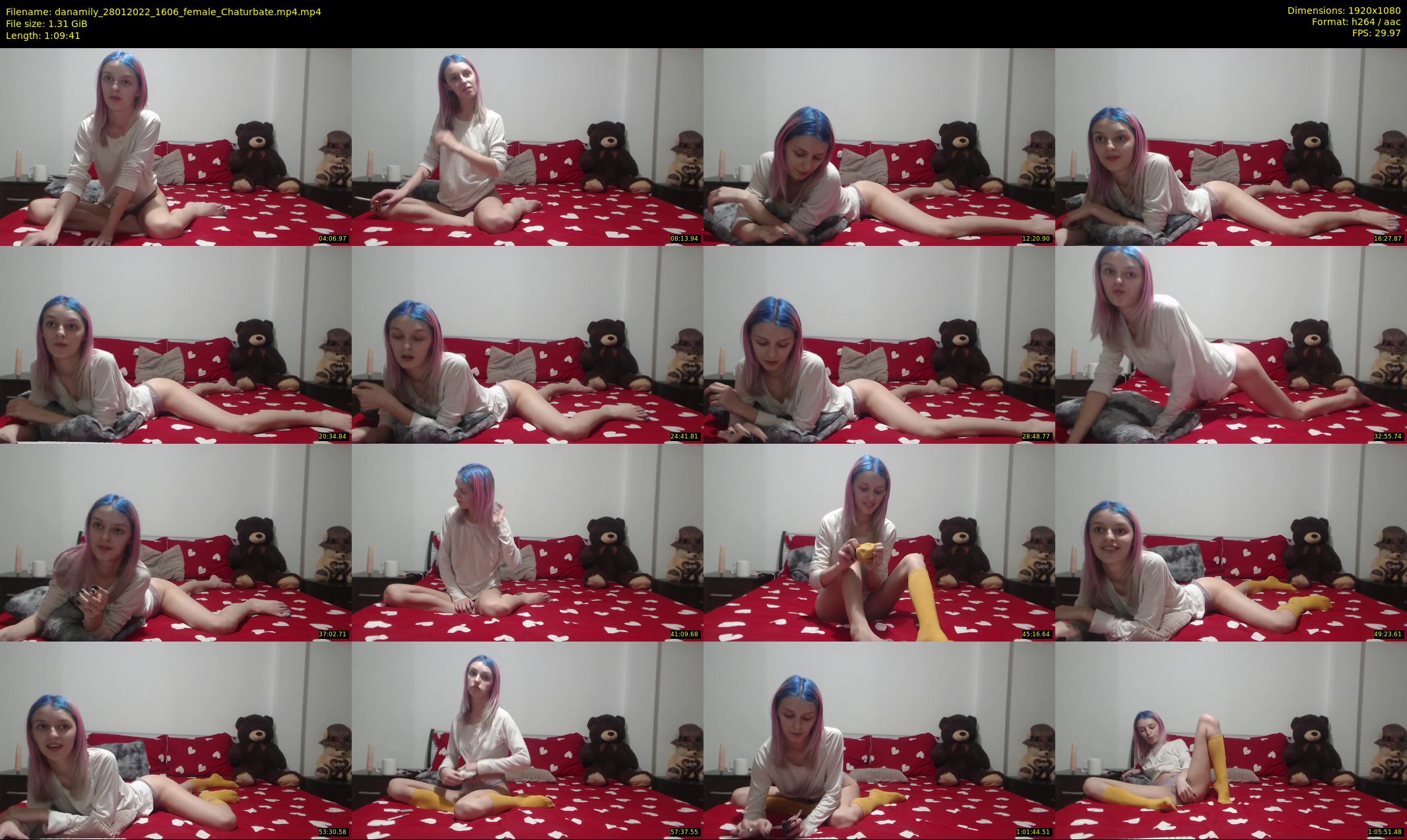 danamily — 70 minute Chaturbate female cam show recording, 1080p, Jan 28, 2022