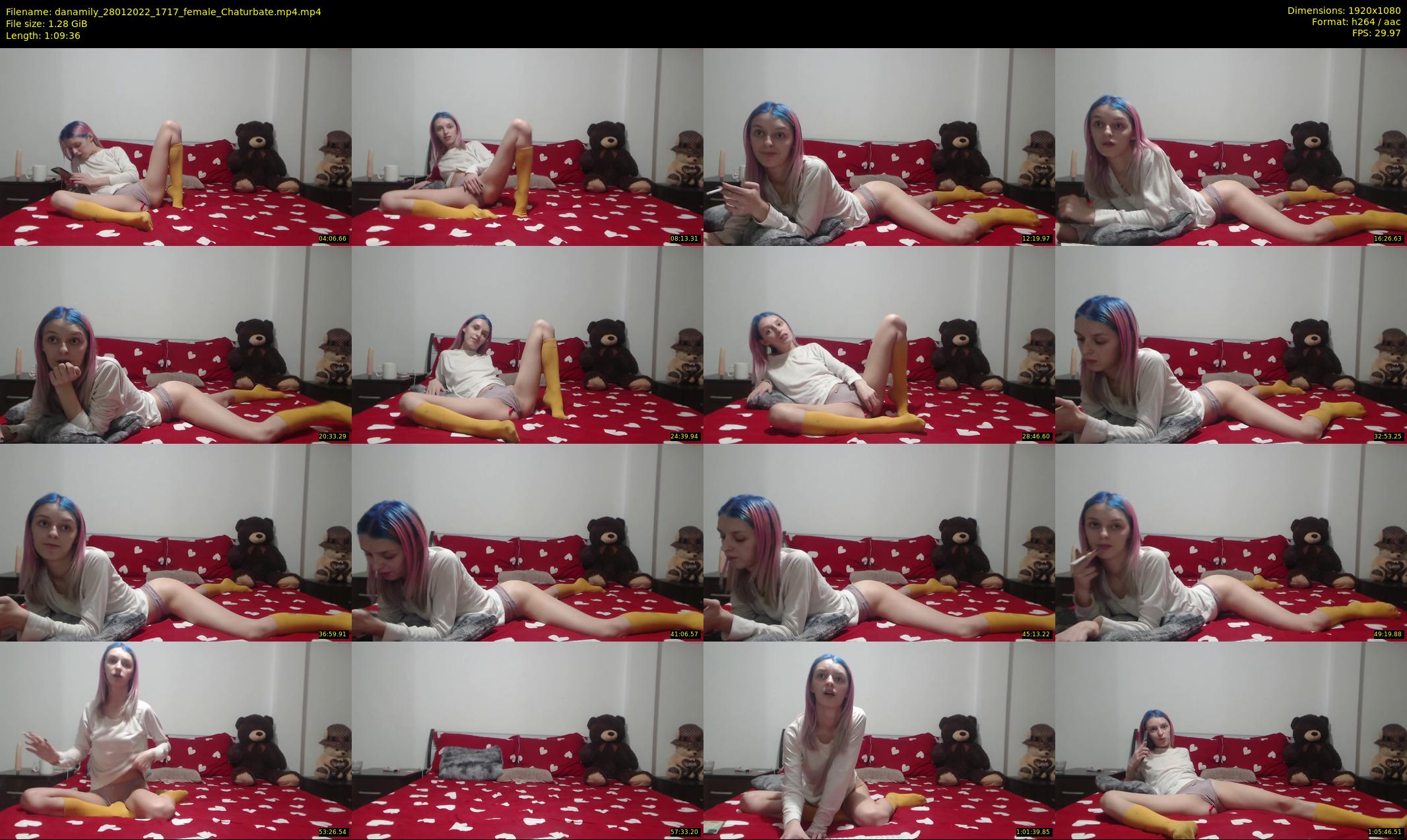 danamily — 70 minute Chaturbate female cam show recording, 1080p, Jan 28, 2022