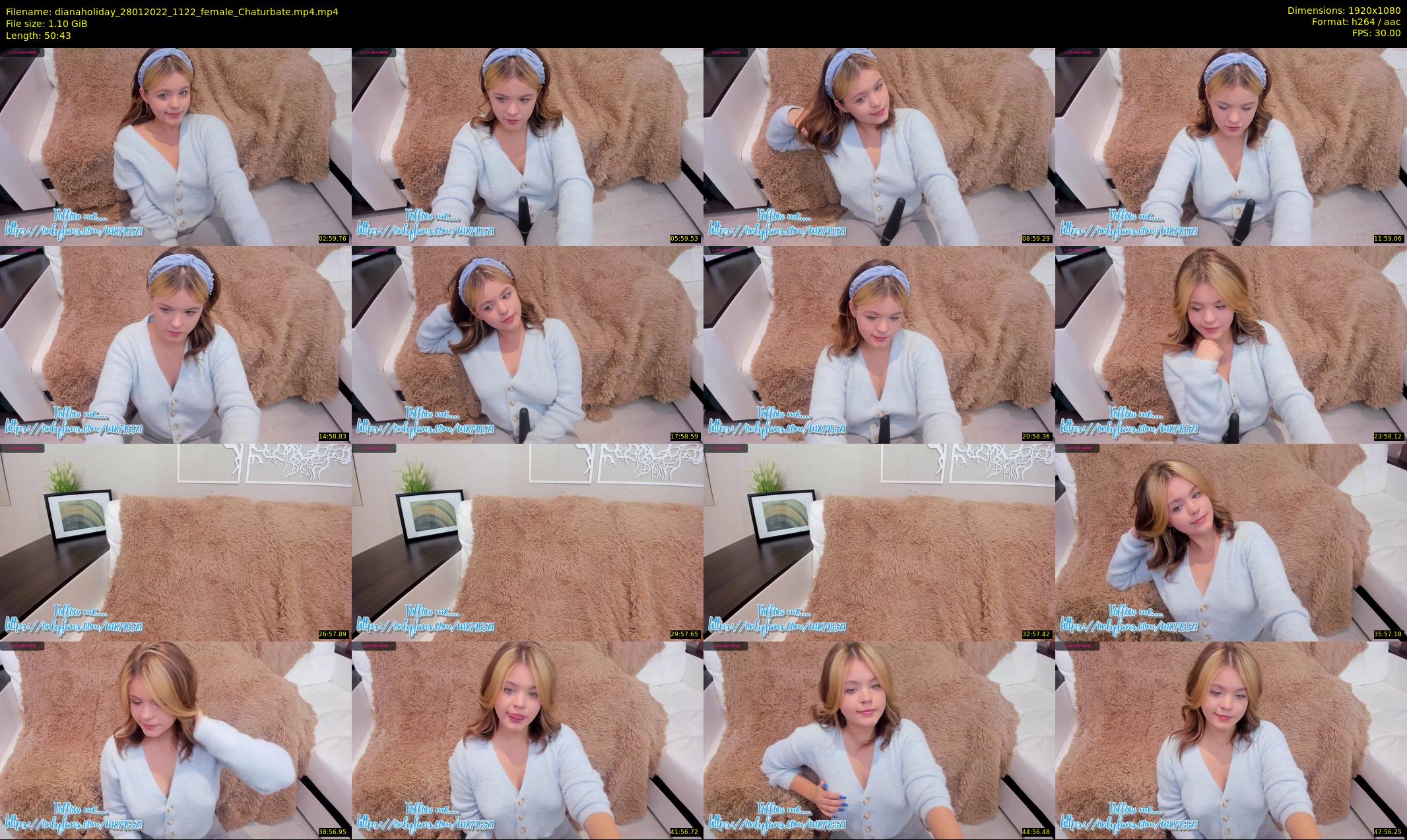 dianaholiday — 51 minute Chaturbate female cam show recording, 1080p, Jan 28, 2022
