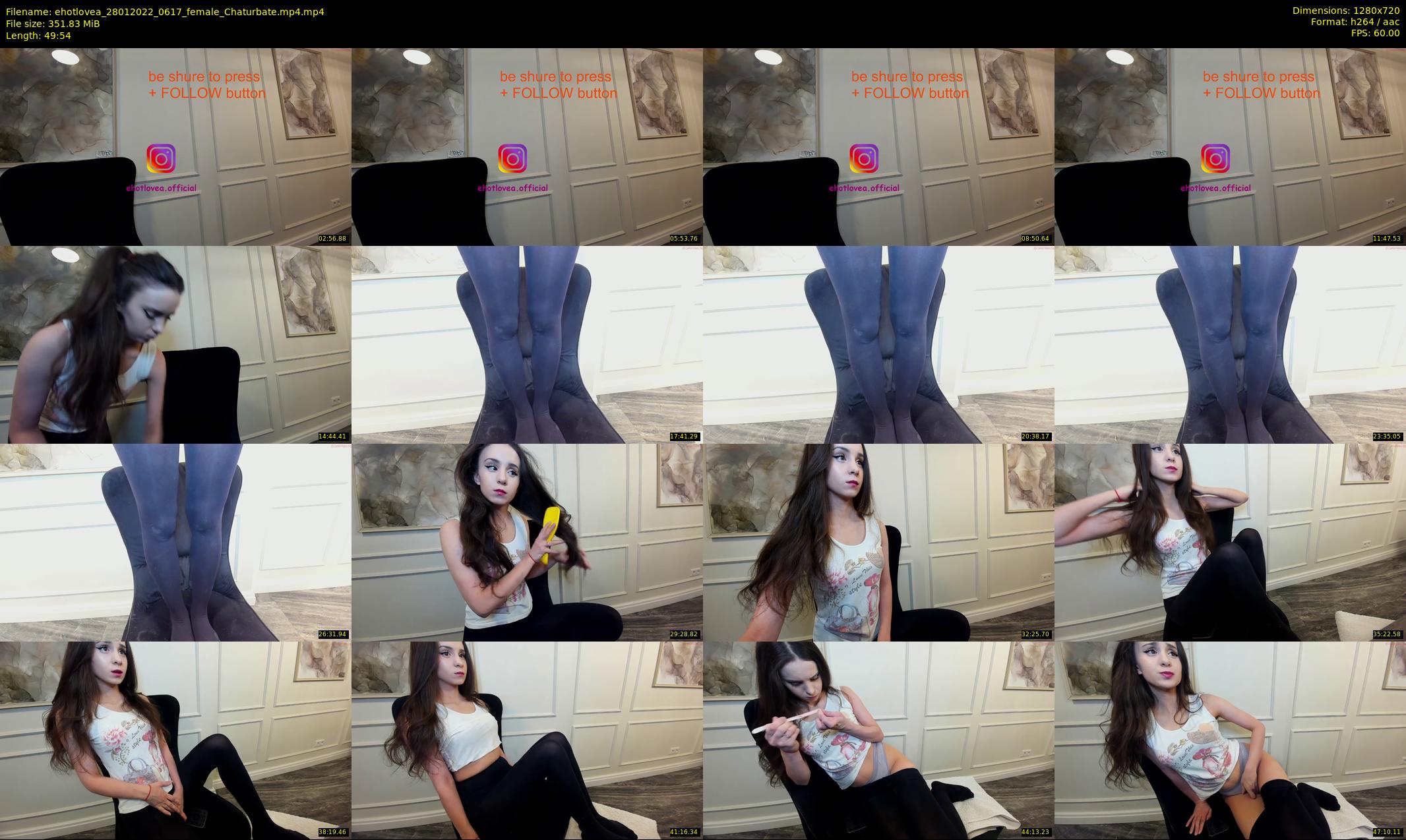 ehotlovea — 50 minute Chaturbate female cam show recording, 720p, Jan 28, 2022