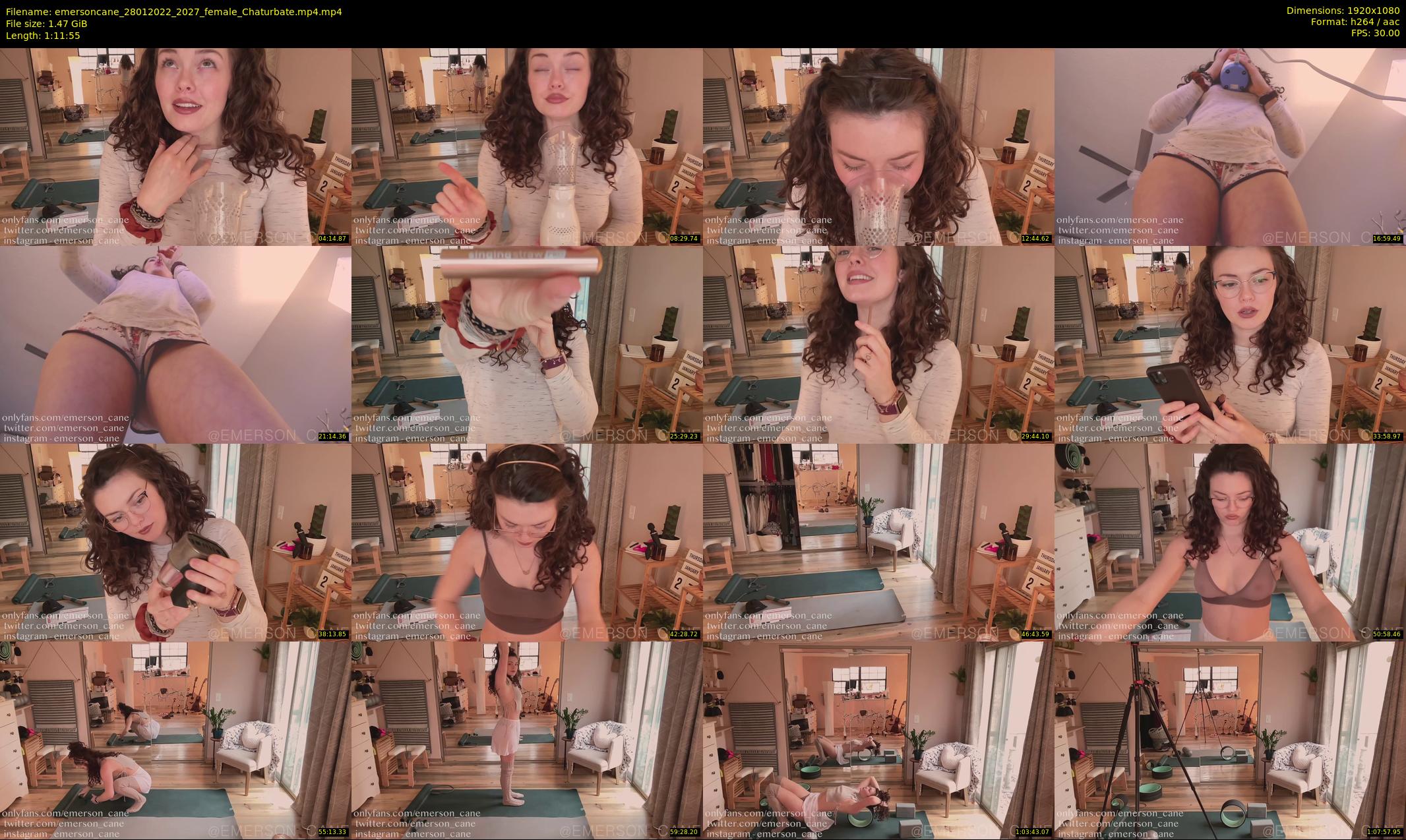 emersoncane — 72 minute Chaturbate female cam show recording, 1080p, Jan 28, 2022