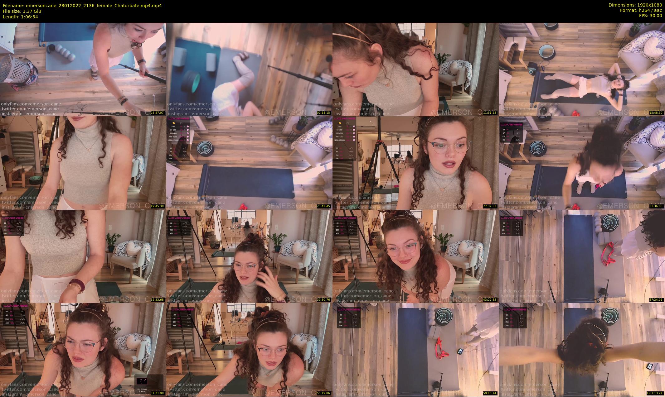 emersoncane — 67 minute Chaturbate female cam show recording, 1080p, Jan 28, 2022