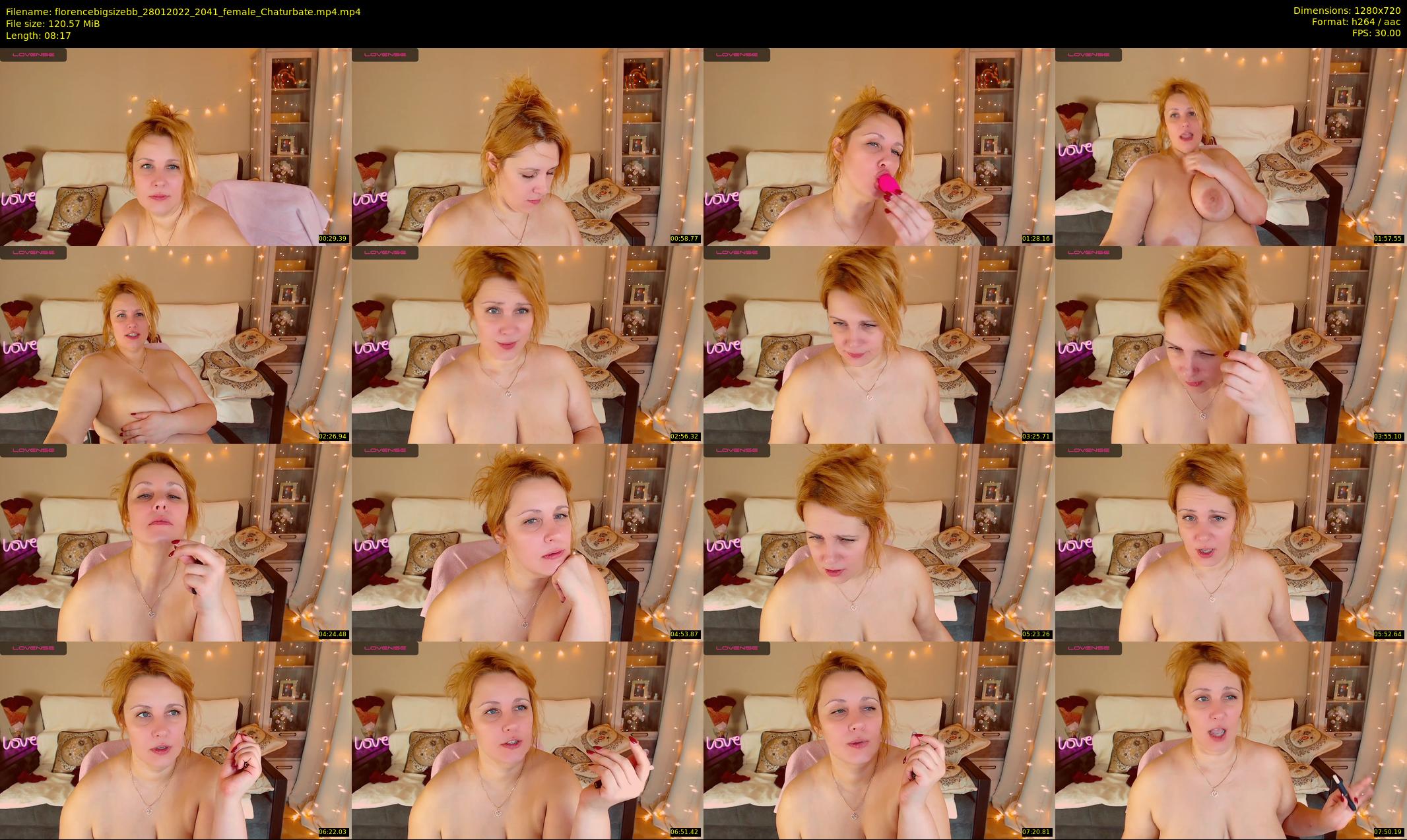 florencebigsizebb — 9 minute Chaturbate female cam show recording, 720p, Jan 28, 2022