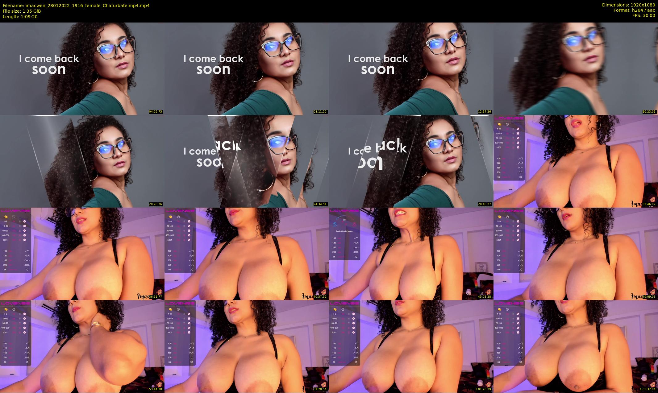 imacwen — 70 minute Chaturbate female cam show recording, 1080p, Jan 28, 2022