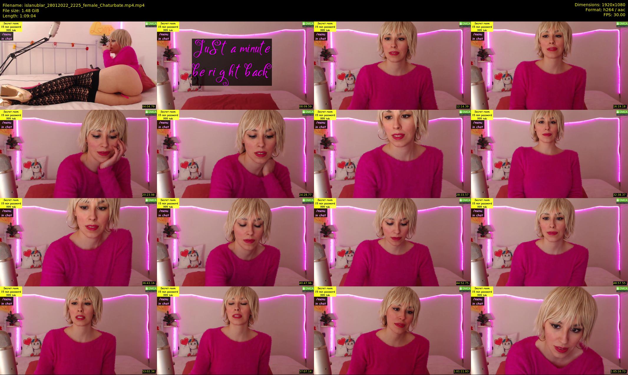 islanublar — 70 minute Chaturbate female cam show recording, 1080p, Jan 28, 2022