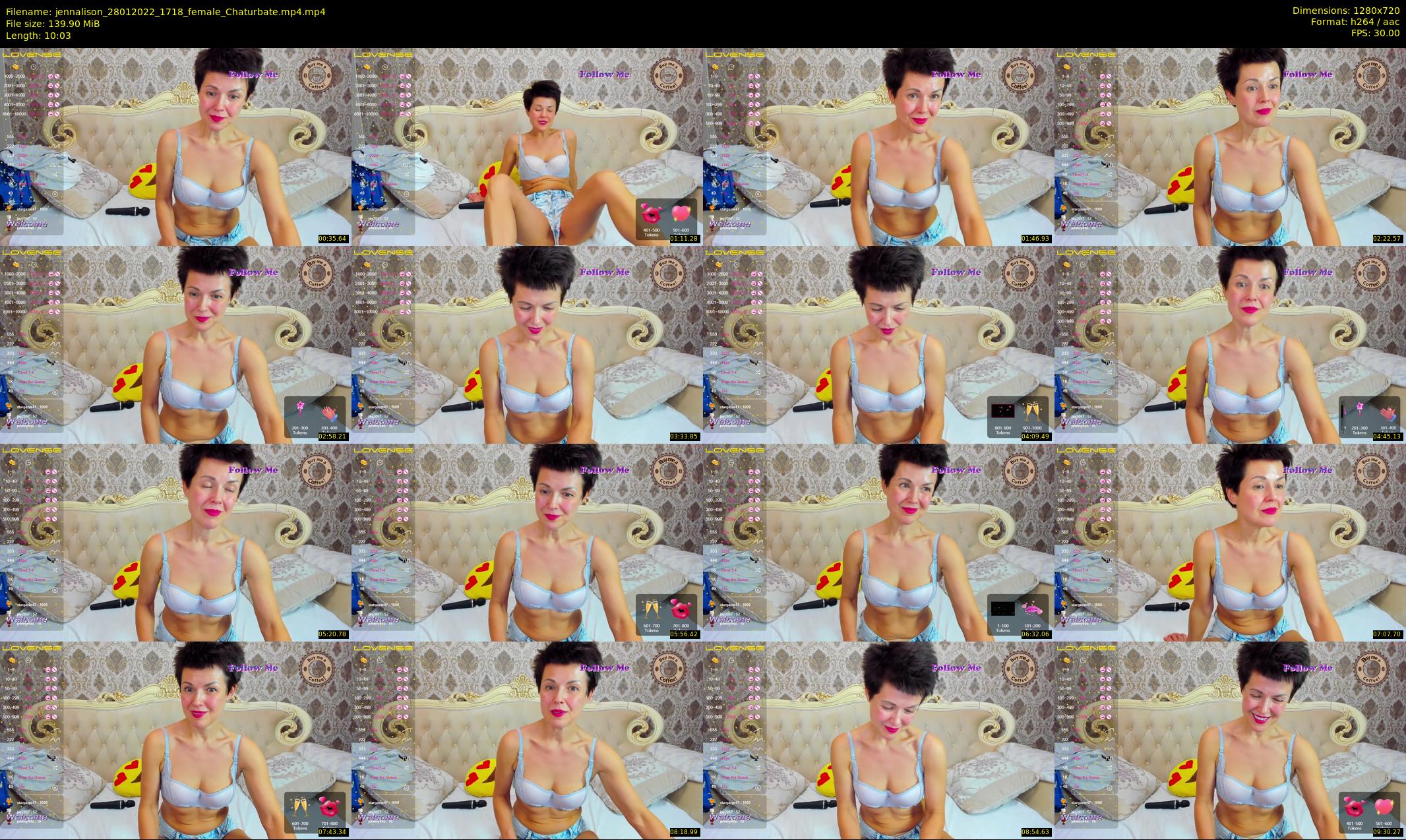 jennalison — 11 minute Chaturbate female cam show recording, 720p, Jan 28, 2022