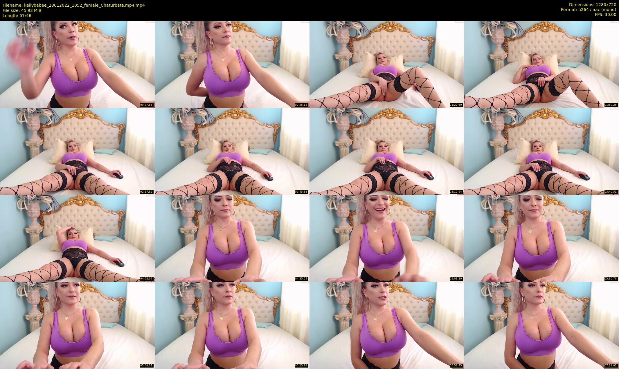 kellybabee — 8 minute Chaturbate female cam show recording, 720p, Jan 28, 2022