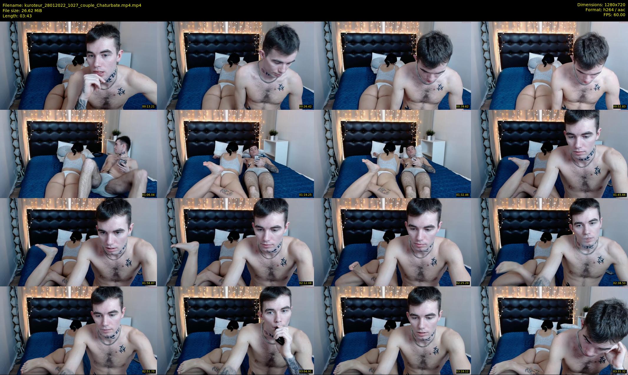 kuroteur — 4 minute Chaturbate couple cam show recording, 720p, Jan 28, 2022