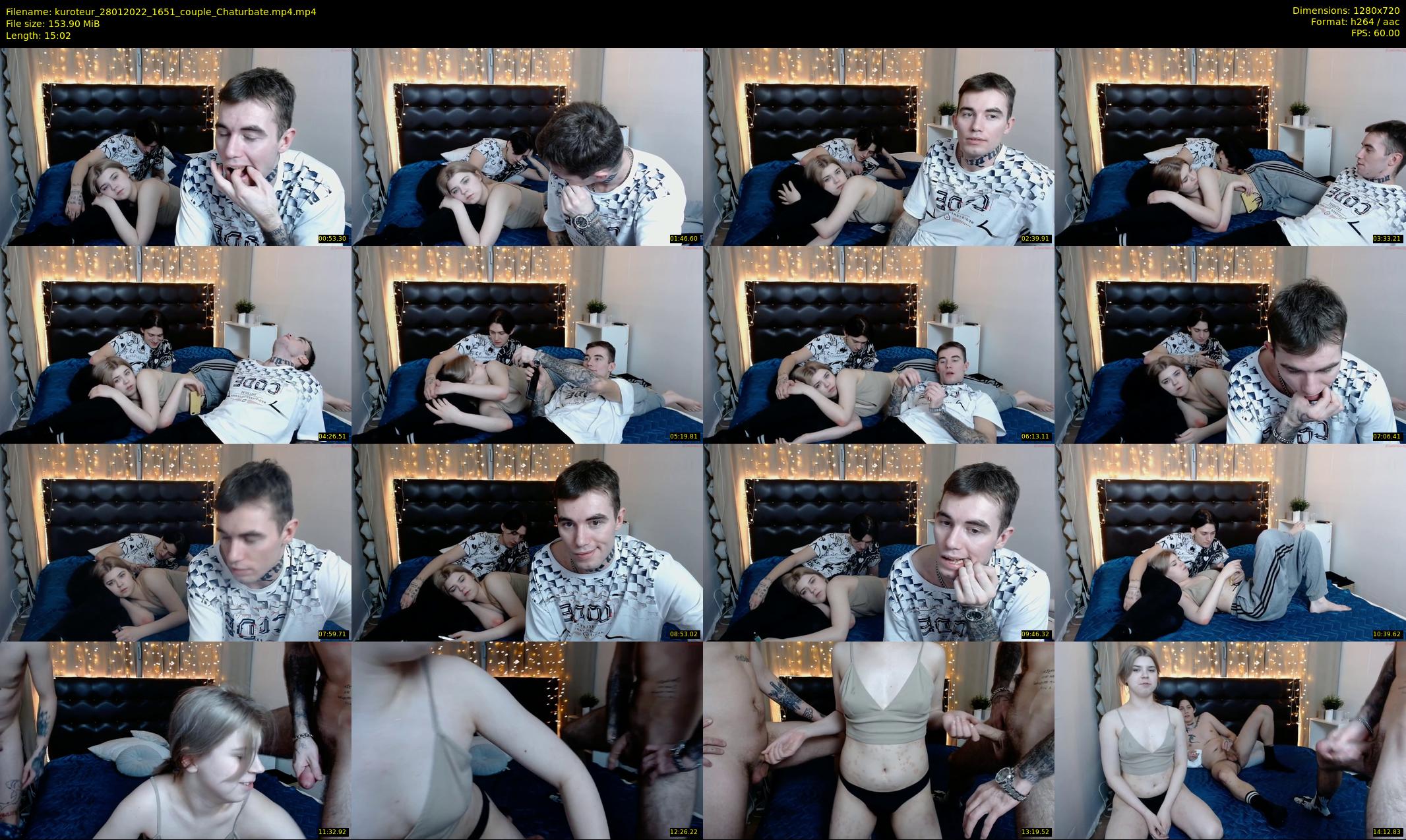 kuroteur — 16 minute Chaturbate couple cam show recording, 720p, Jan 28, 2022