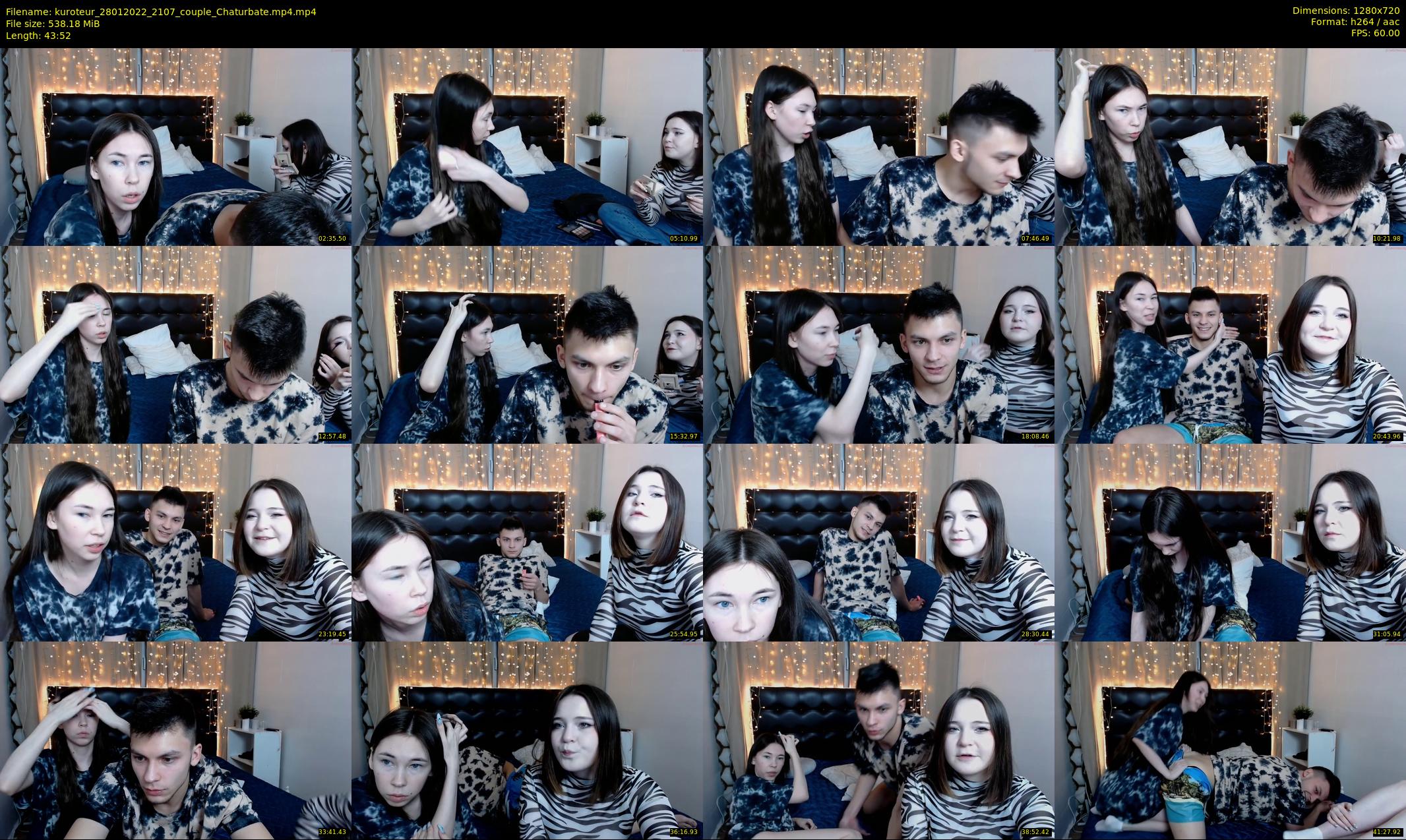 kuroteur — 44 minute Chaturbate couple cam show recording, 720p, Jan 28, 2022