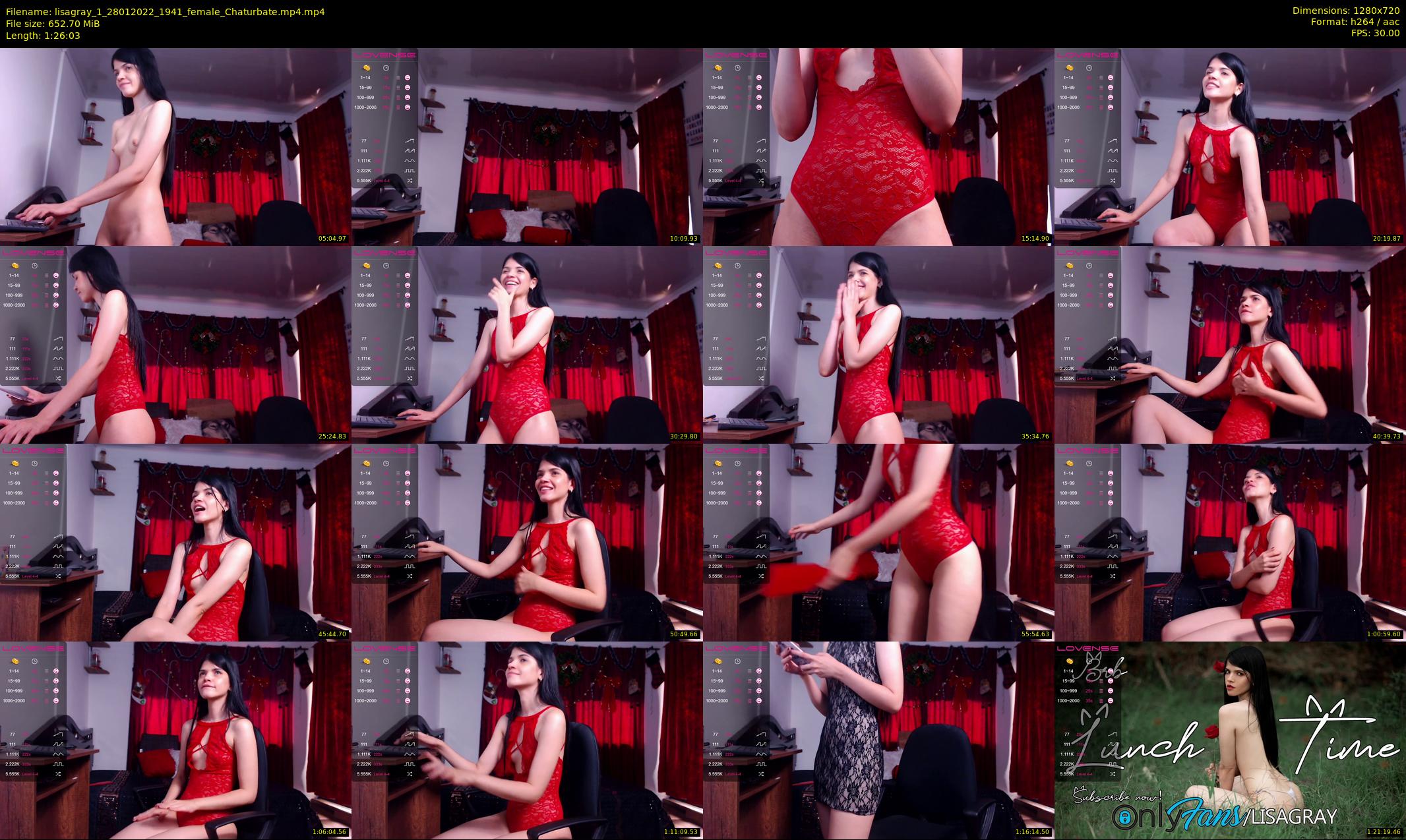 lisagray_1 — 87 minute Chaturbate female cam show recording, 720p, Jan 28, 2022