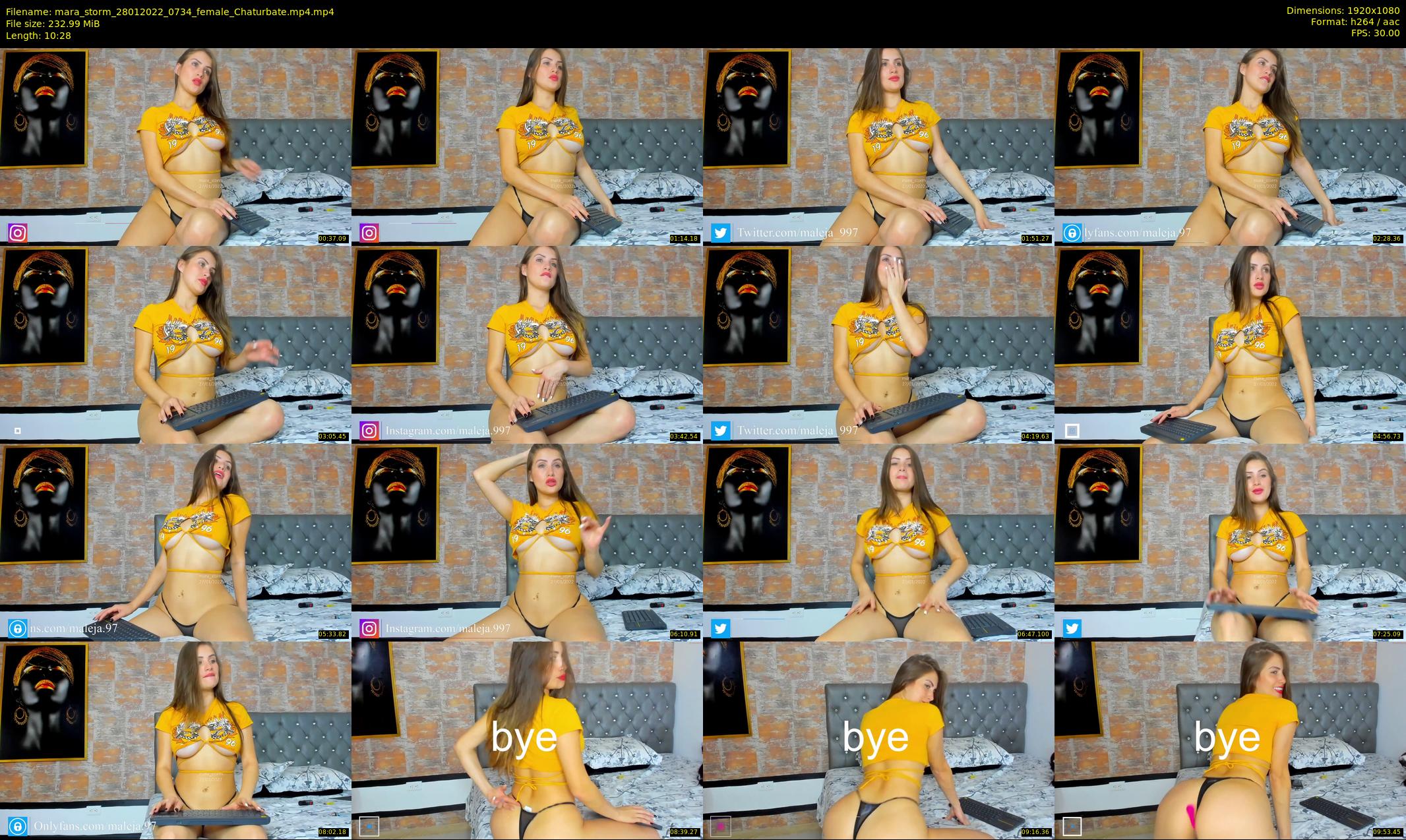 mara_storm — 11 minute Chaturbate female cam show recording, 1080p, Jan 28, 2022