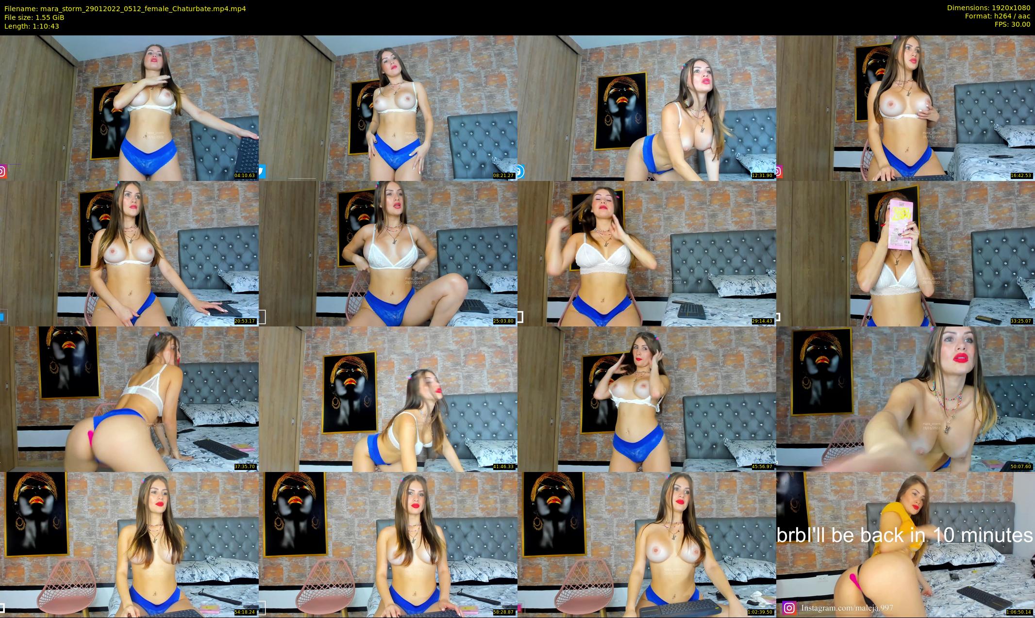 mara_storm — 71 minute Chaturbate female cam show recording, 1080p, Jan 29, 2022