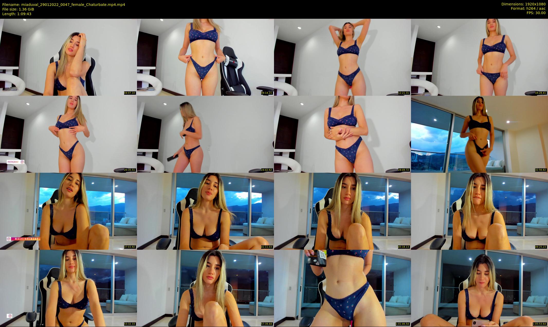 miaduval — 70 minute Chaturbate female cam show recording, 1080p, Jan 29, 2022