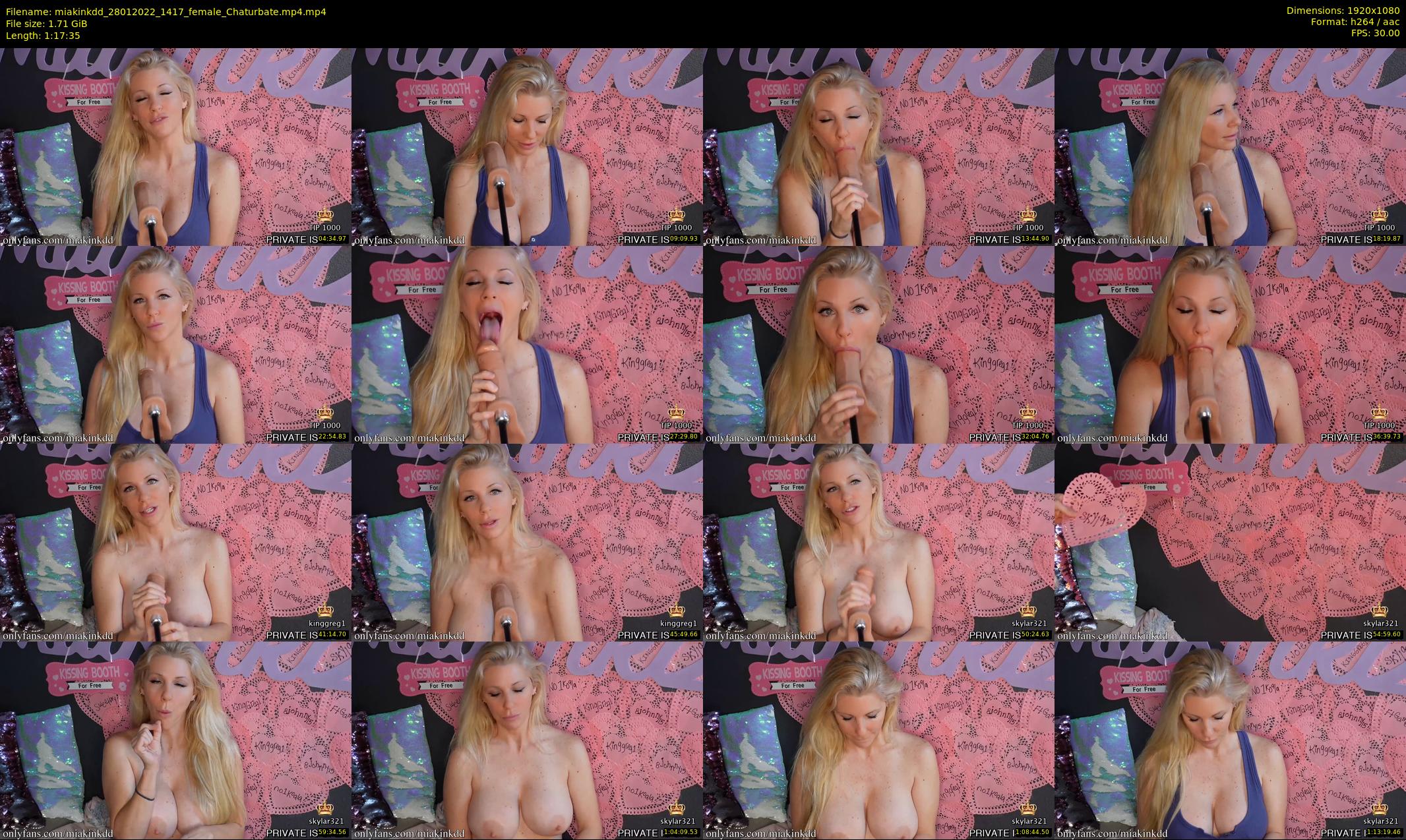 miakinkdd — 78 minute Chaturbate female cam show recording, 1080p, Jan 28, 2022