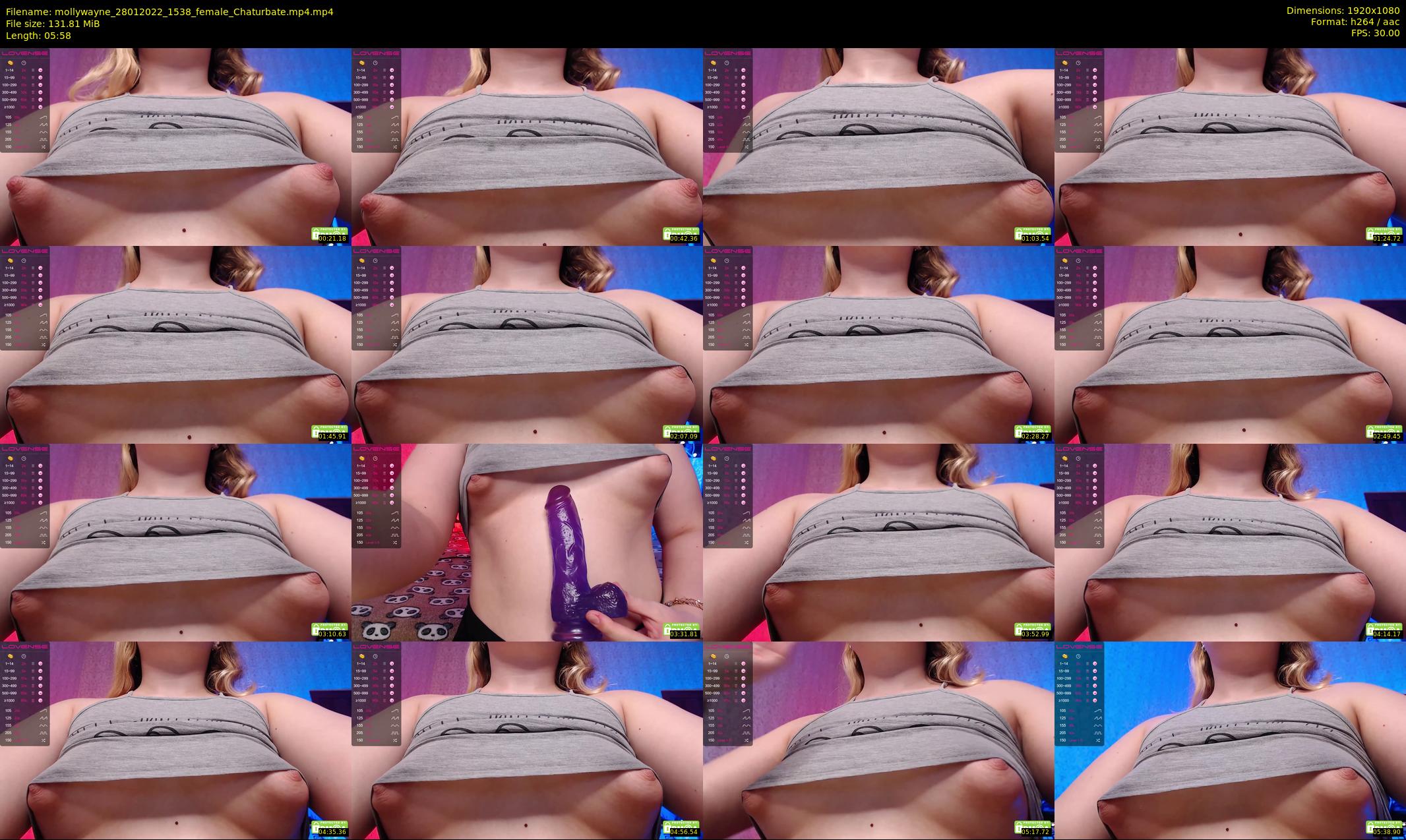 mollywayne — 6 minute Chaturbate female cam show recording, 1080p, Jan 28, 2022
