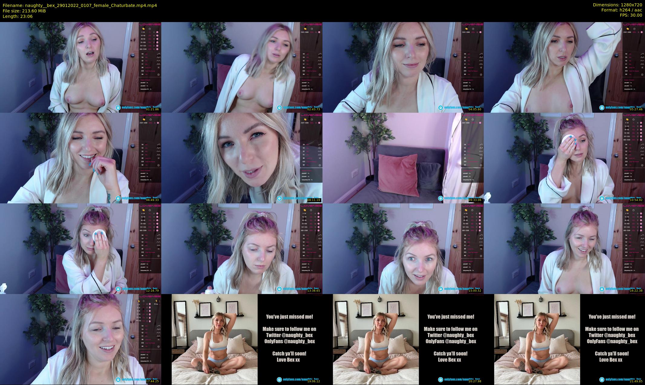 naughty__bex — 24 minute Chaturbate female cam show recording, 720p, Jan 29, 2022