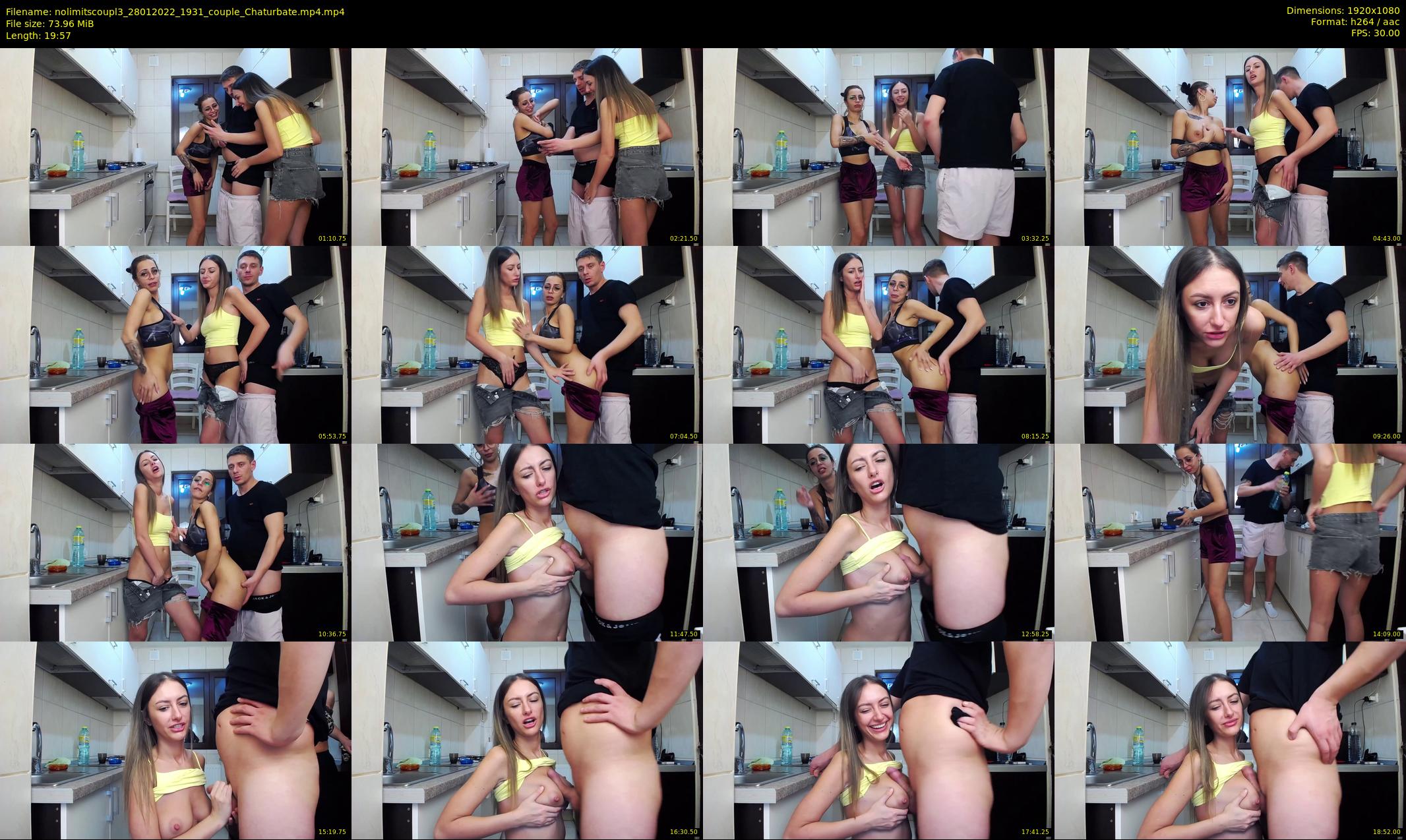 nolimitscoupl3 — 20 minute Chaturbate couple cam show recording, 1080p, Jan 28, 2022