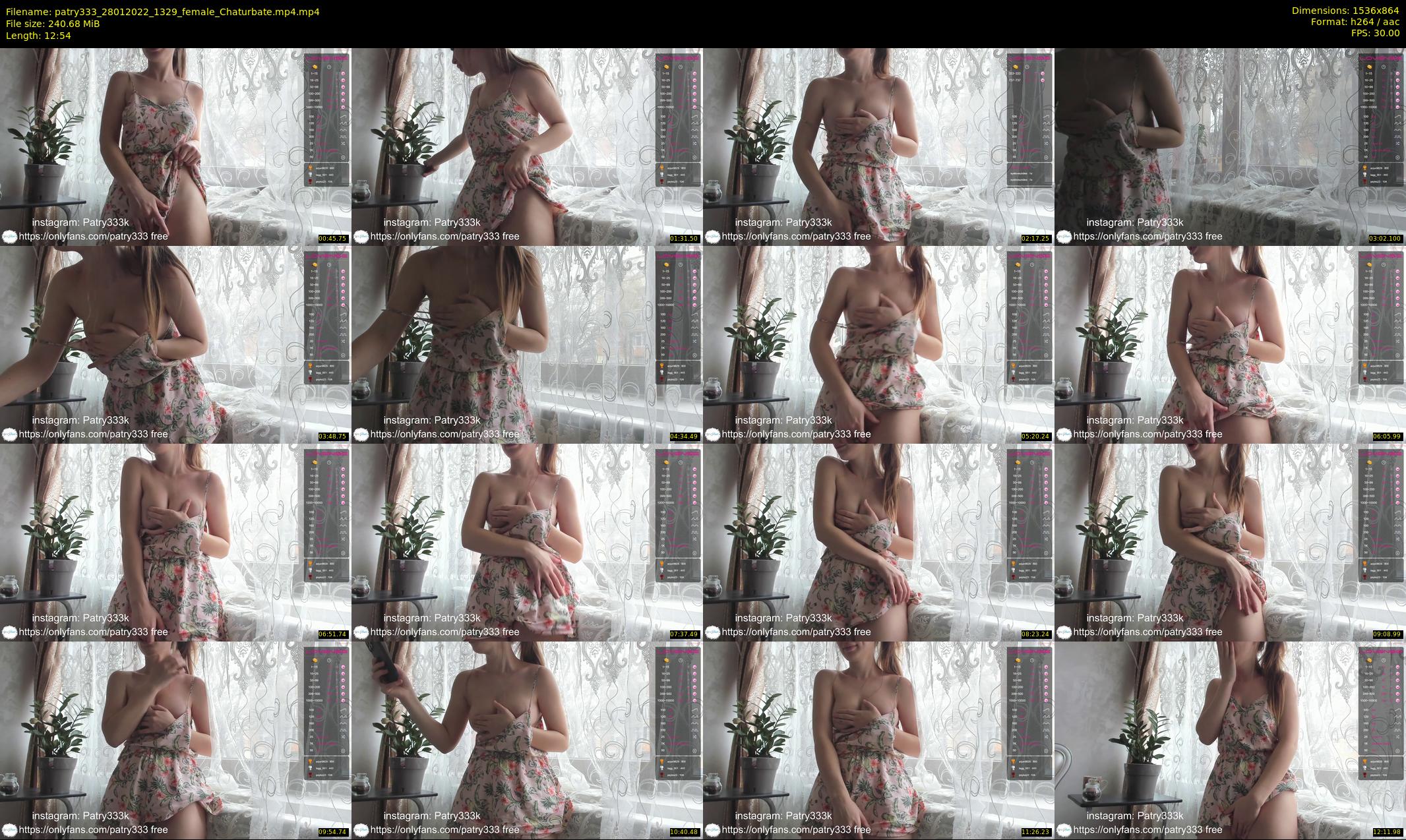 patry333 — 13 minute Chaturbate female cam show recording, 720p, Jan 28, 2022