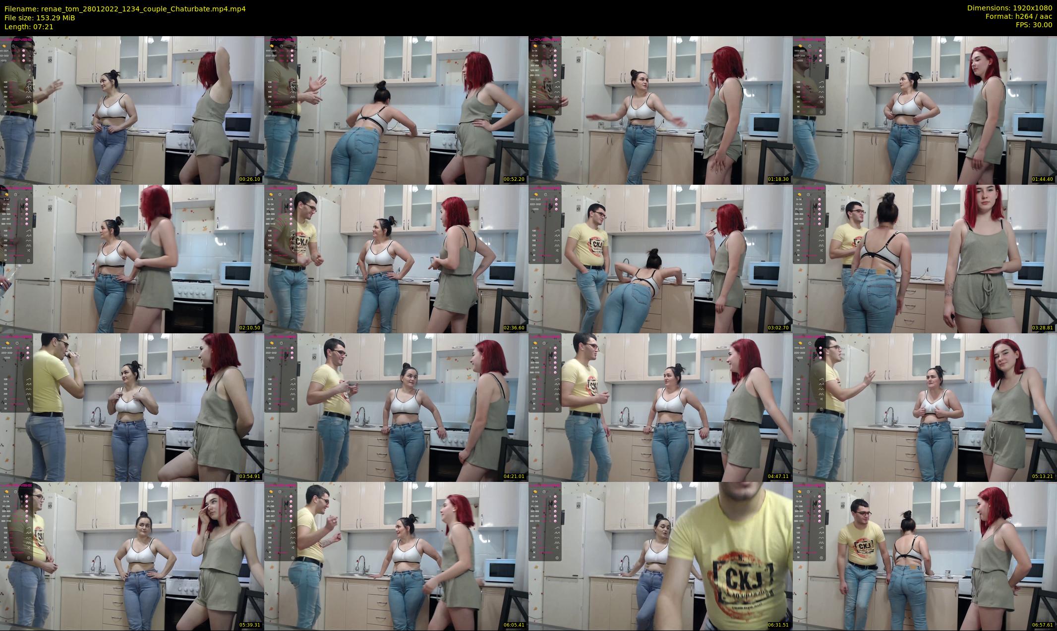 renae_tom — 8 minute Chaturbate couple cam show recording, 1080p, Jan 28, 2022