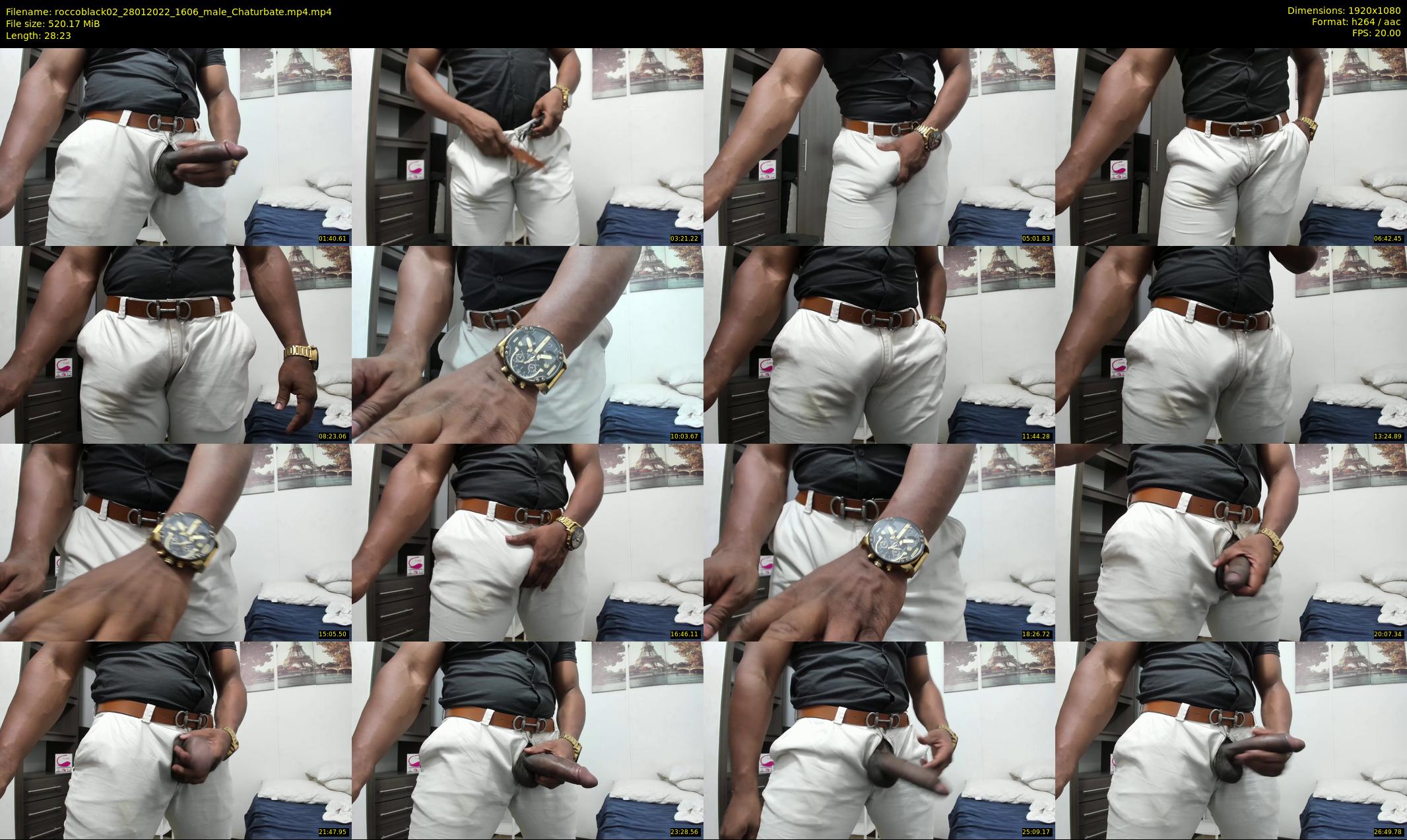 roccoblack02 — 29 minute Chaturbate male cam show recording, 1080p, Jan 28, 2022