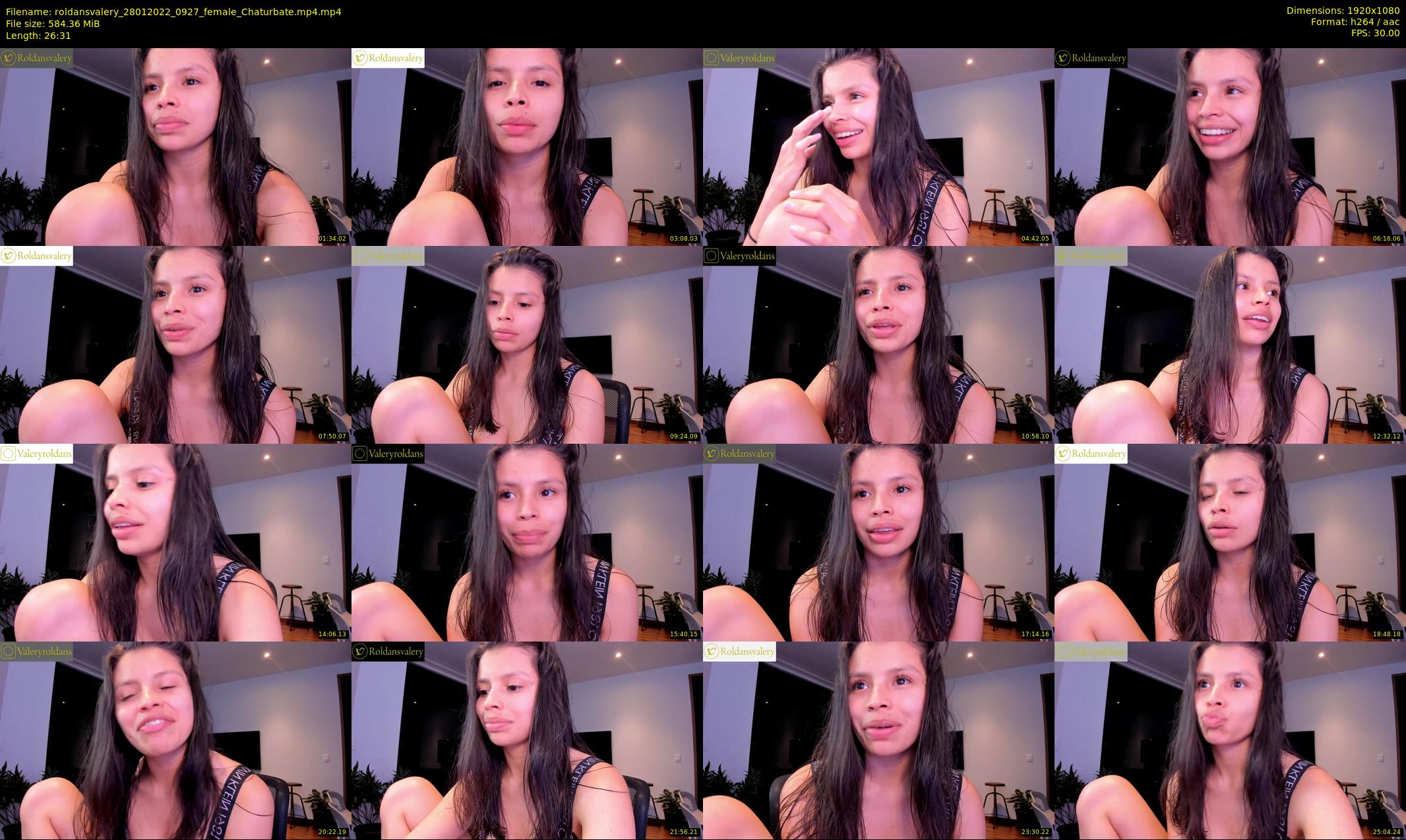 roldansvalery — 27 minute Chaturbate female cam show recording, 1080p, Jan 28, 2022