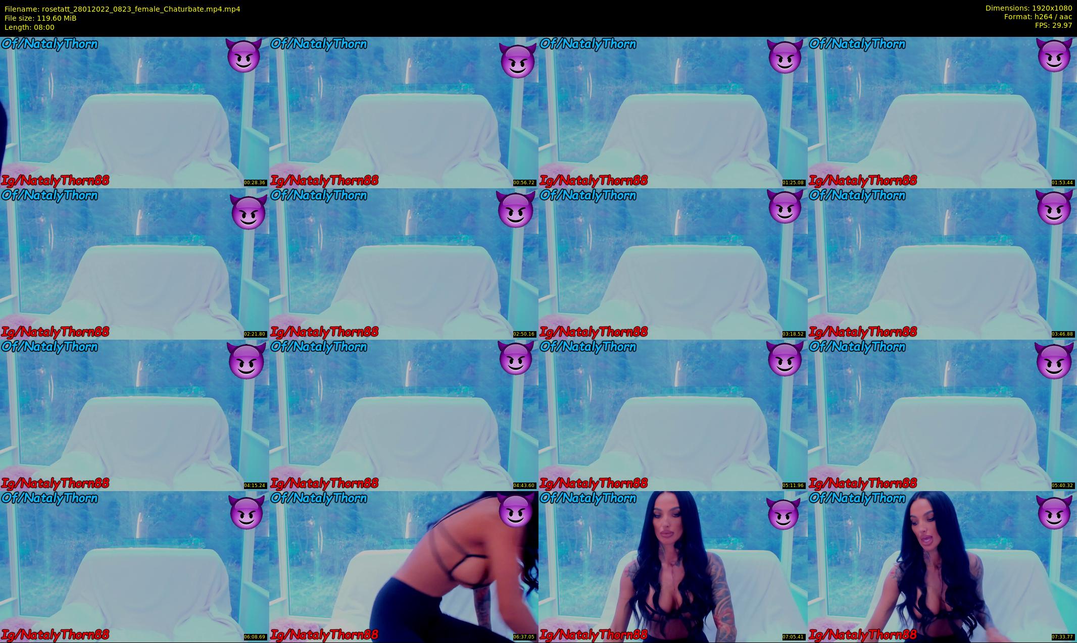 rosetatt — 8 minute Chaturbate female cam show recording, 1080p, Jan 28, 2022