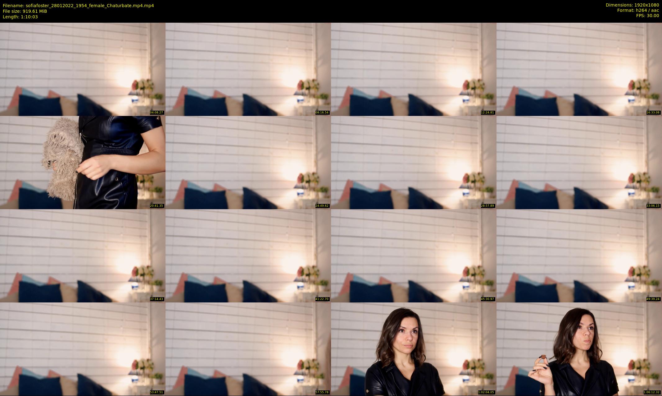 sofiafoster — 71 minute Chaturbate female cam show recording, 1080p, Jan 28, 2022