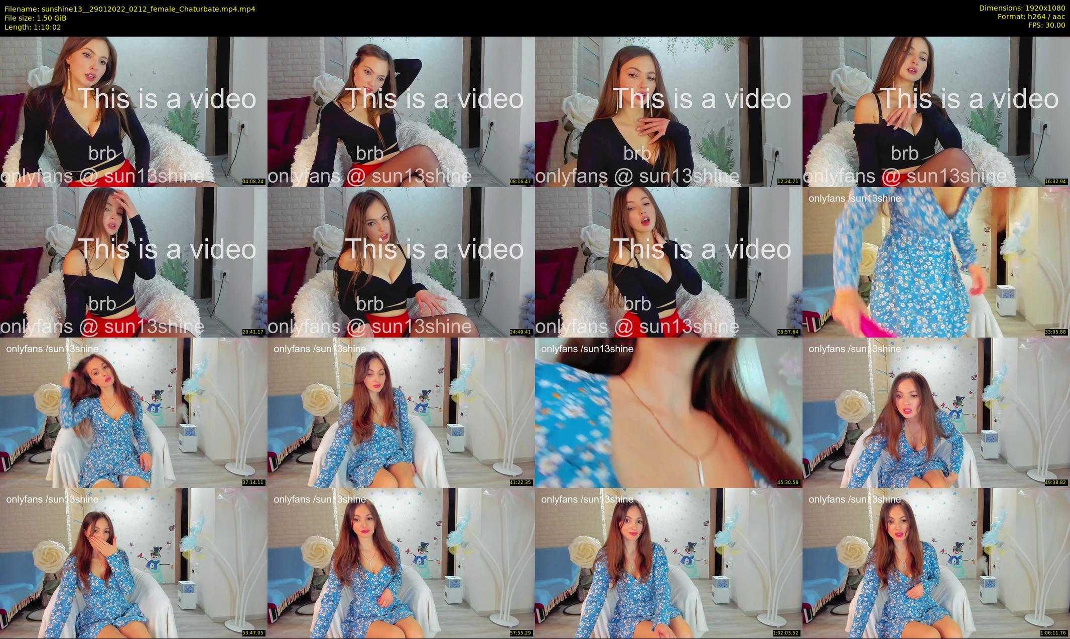 sunshine13_ — 71 minute Chaturbate female cam show recording, 1080p, Jan 29, 2022