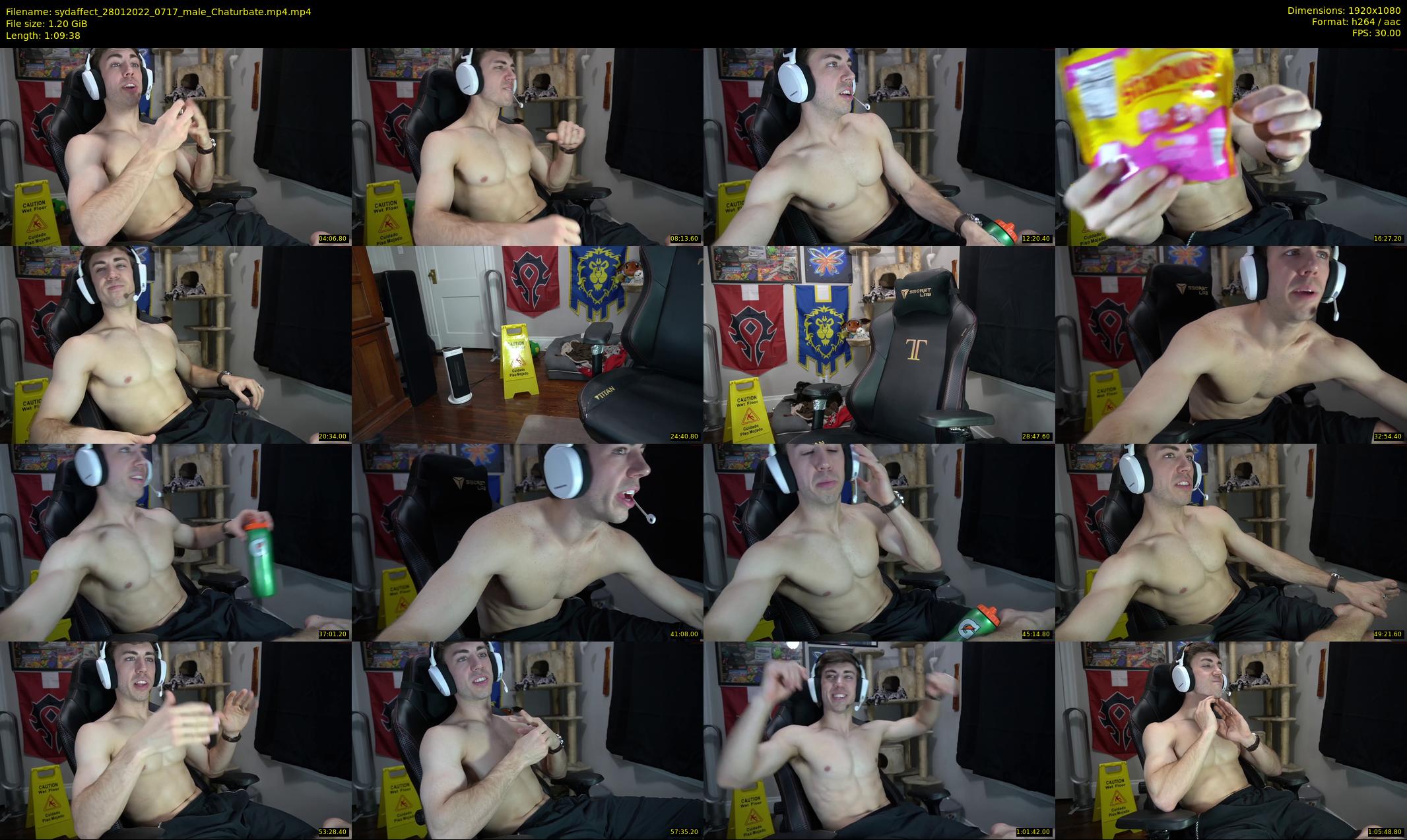 sydaffect — 70 minute Chaturbate male cam show recording, 1080p, Jan 28, 2022