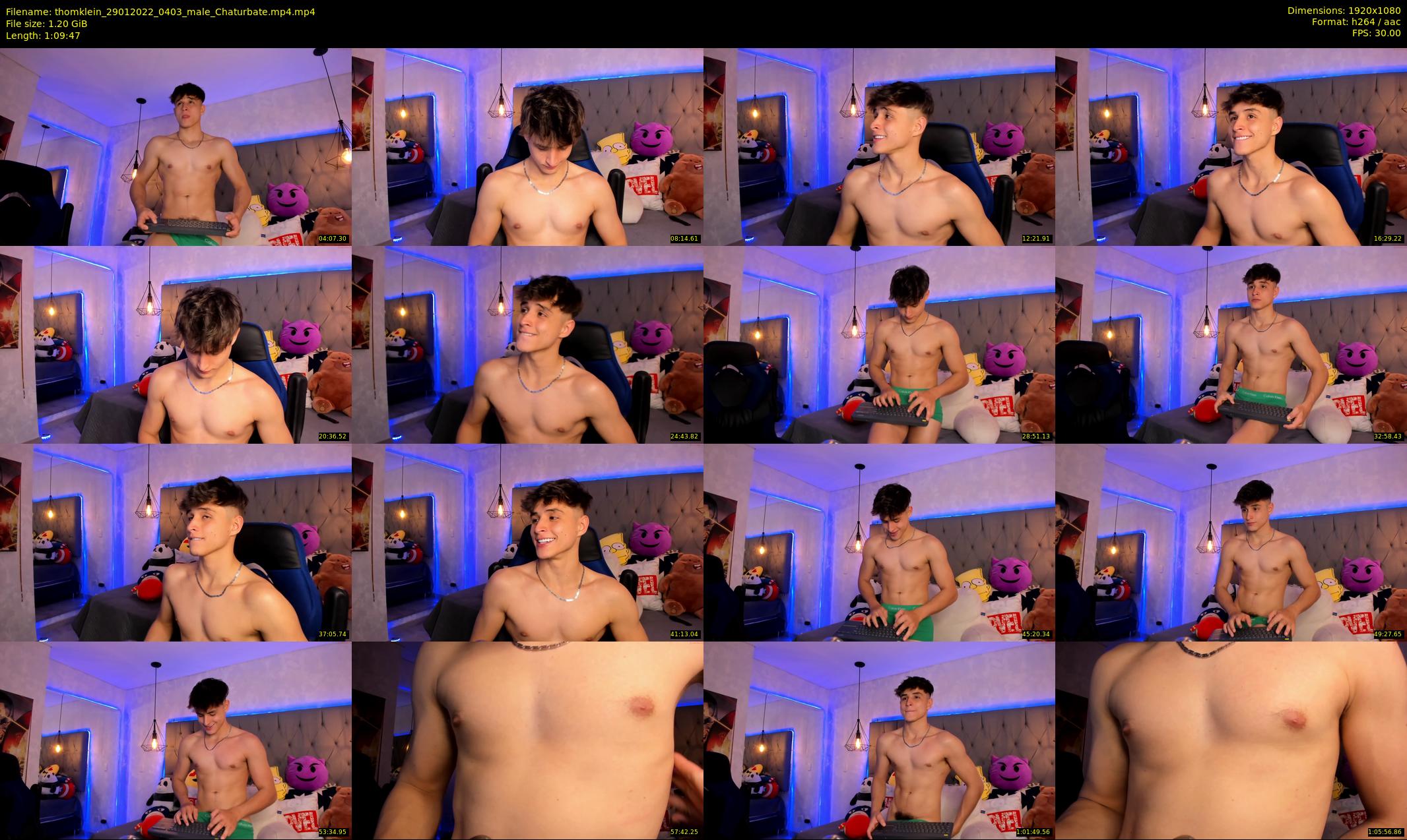 thomklein — 70 minute Chaturbate male cam show recording, 1080p, Jan 29, 2022