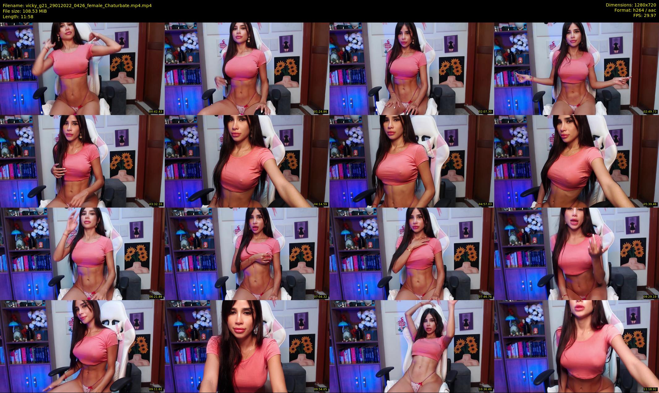 vicky_g21 — 12 minute Chaturbate female cam show recording, 720p, Jan 29, 2022