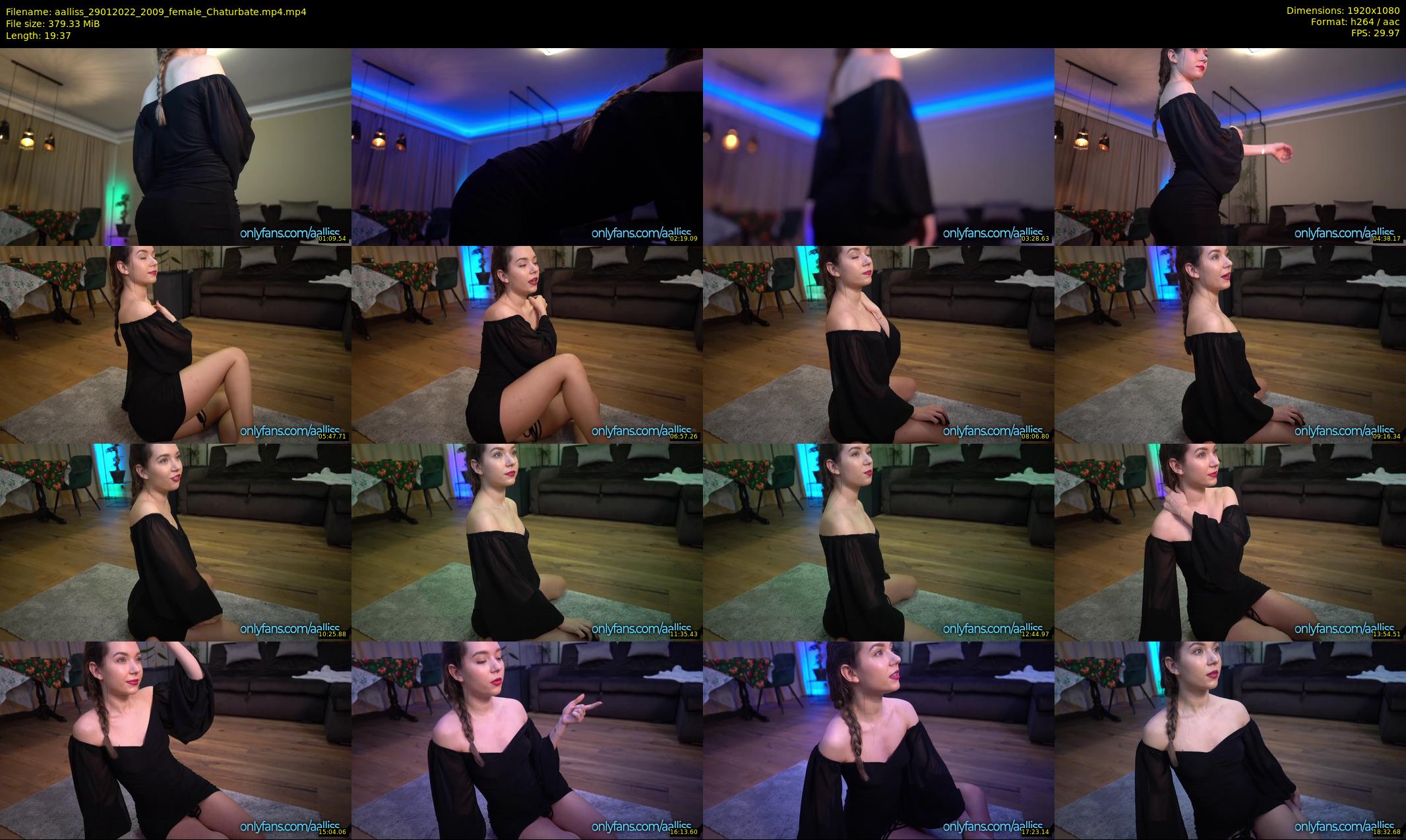 aalliss — 20 minute Chaturbate female cam show recording, 1080p, Jan 29, 2022