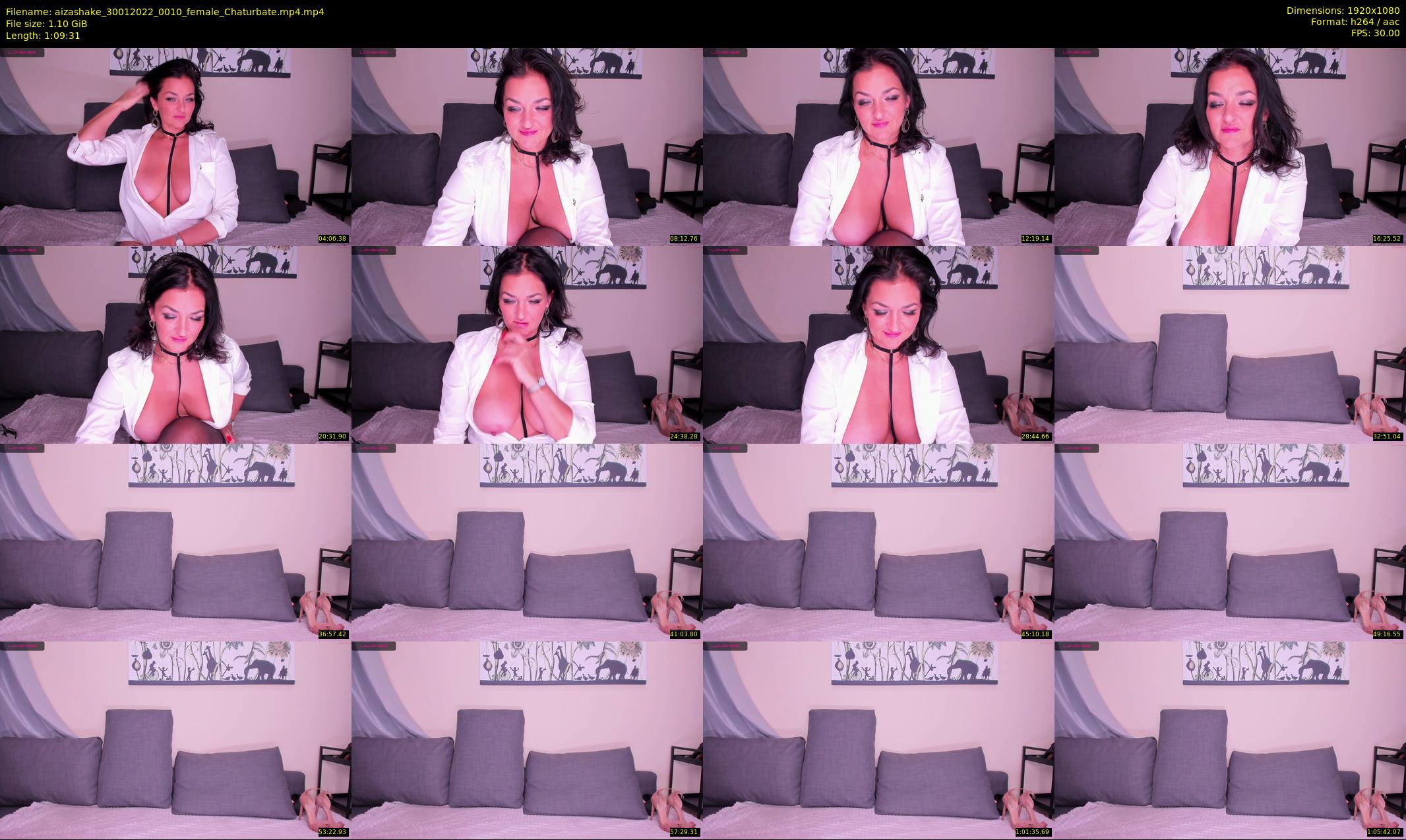 aizashake — 70 minute Chaturbate female cam show recording, 1080p, Jan 30, 2022