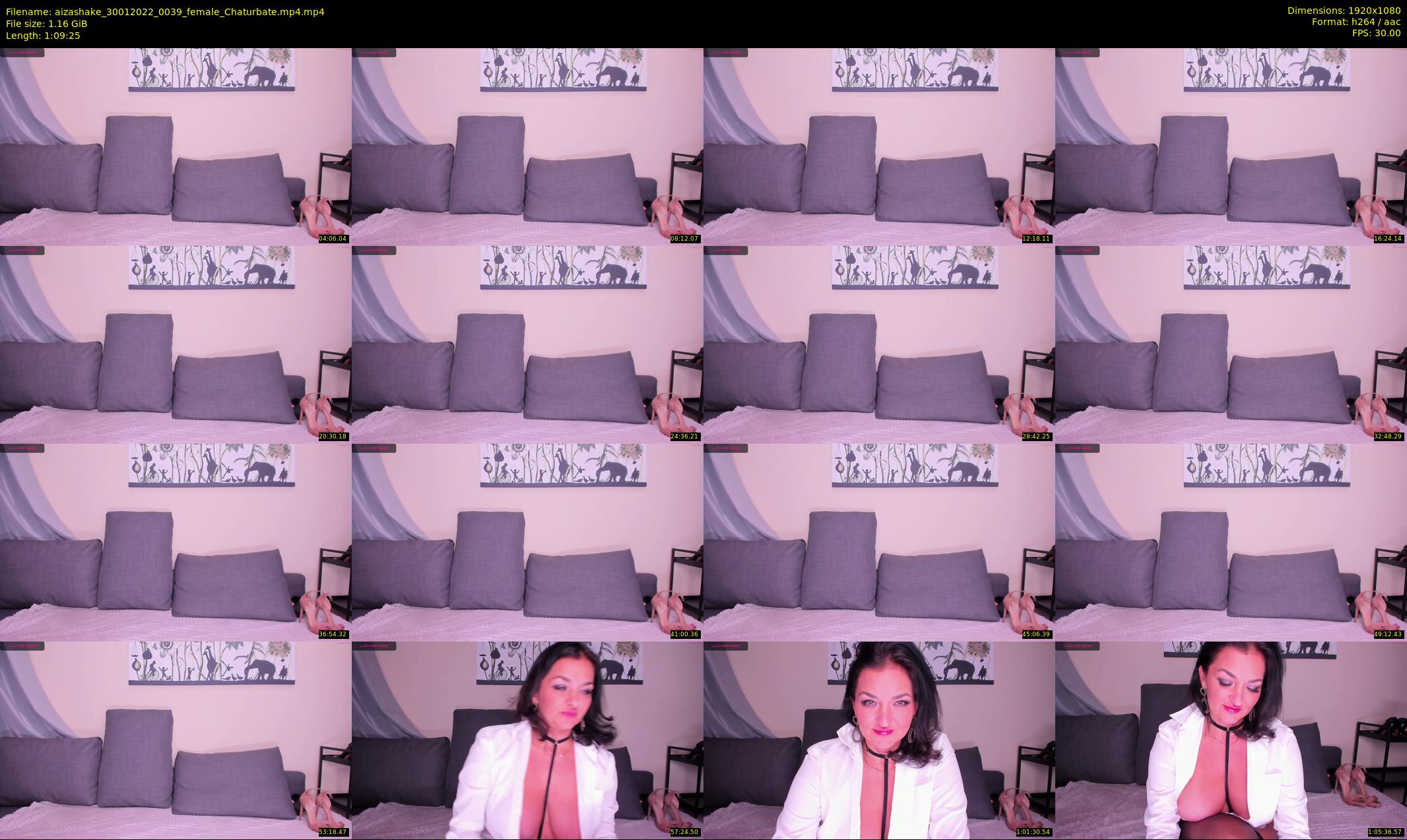aizashake — 70 minute Chaturbate female cam show recording, 1080p, Jan 30, 2022