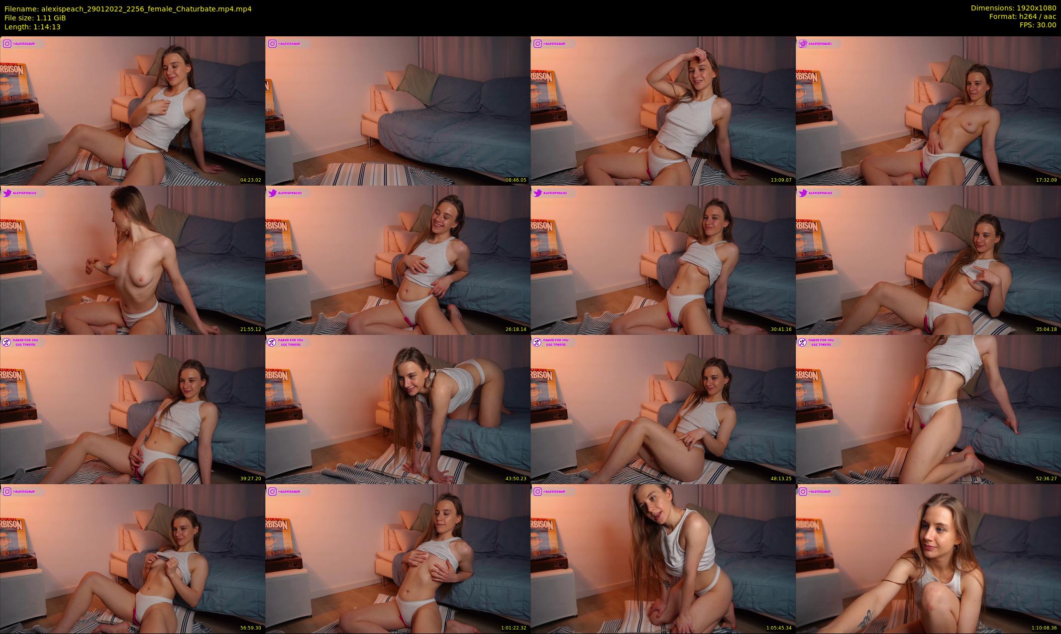 alexispeach — 75 minute Chaturbate female cam show recording, 1080p, Jan 29, 2022