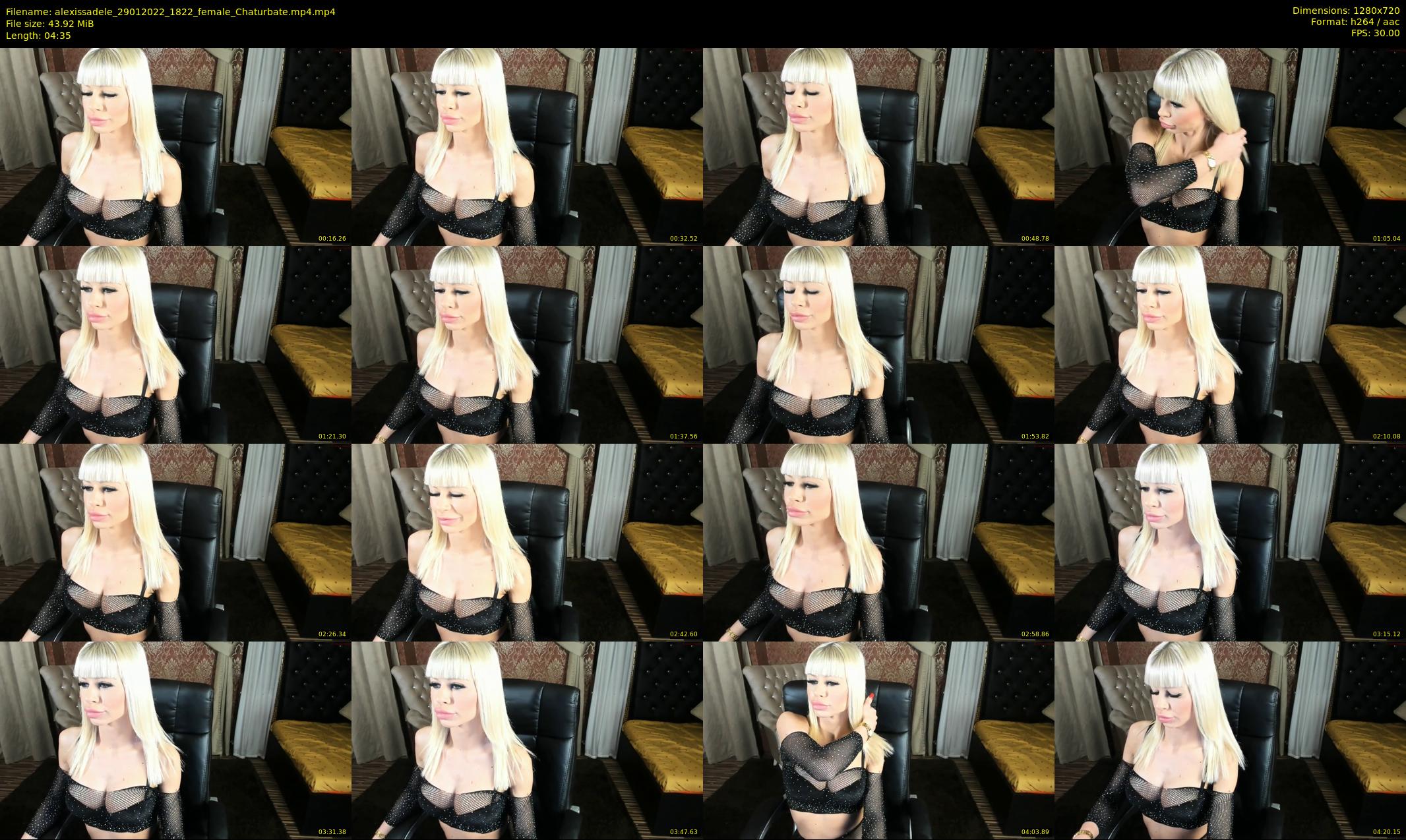 alexissadele — 5 minute Chaturbate female cam show recording, 720p, Jan 29, 2022