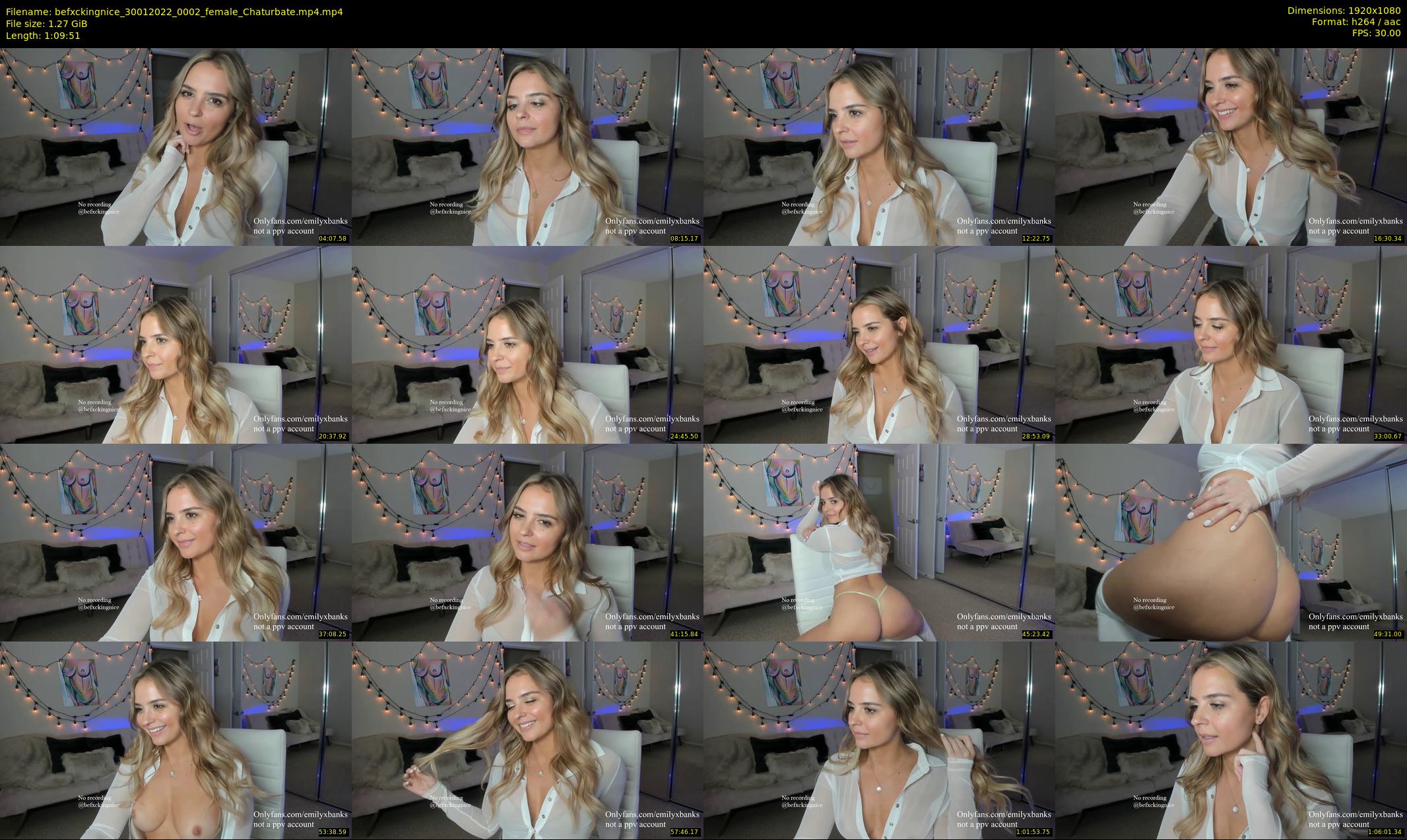 befxckingnice — 70 minute Chaturbate female cam show recording, 1080p, Jan 30, 2022