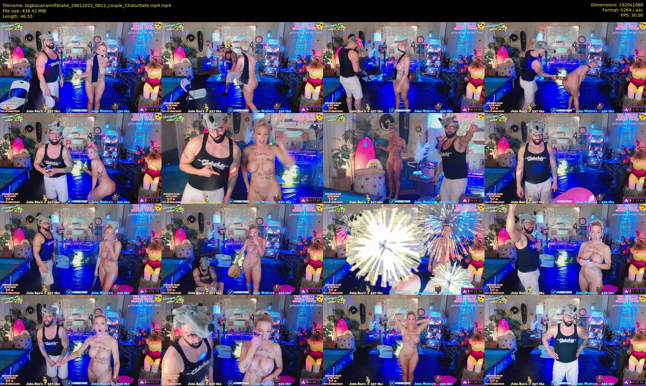 bigbananamilfshake — 47 minute Chaturbate couple cam show recording, 1080p, Jan 29, 2022