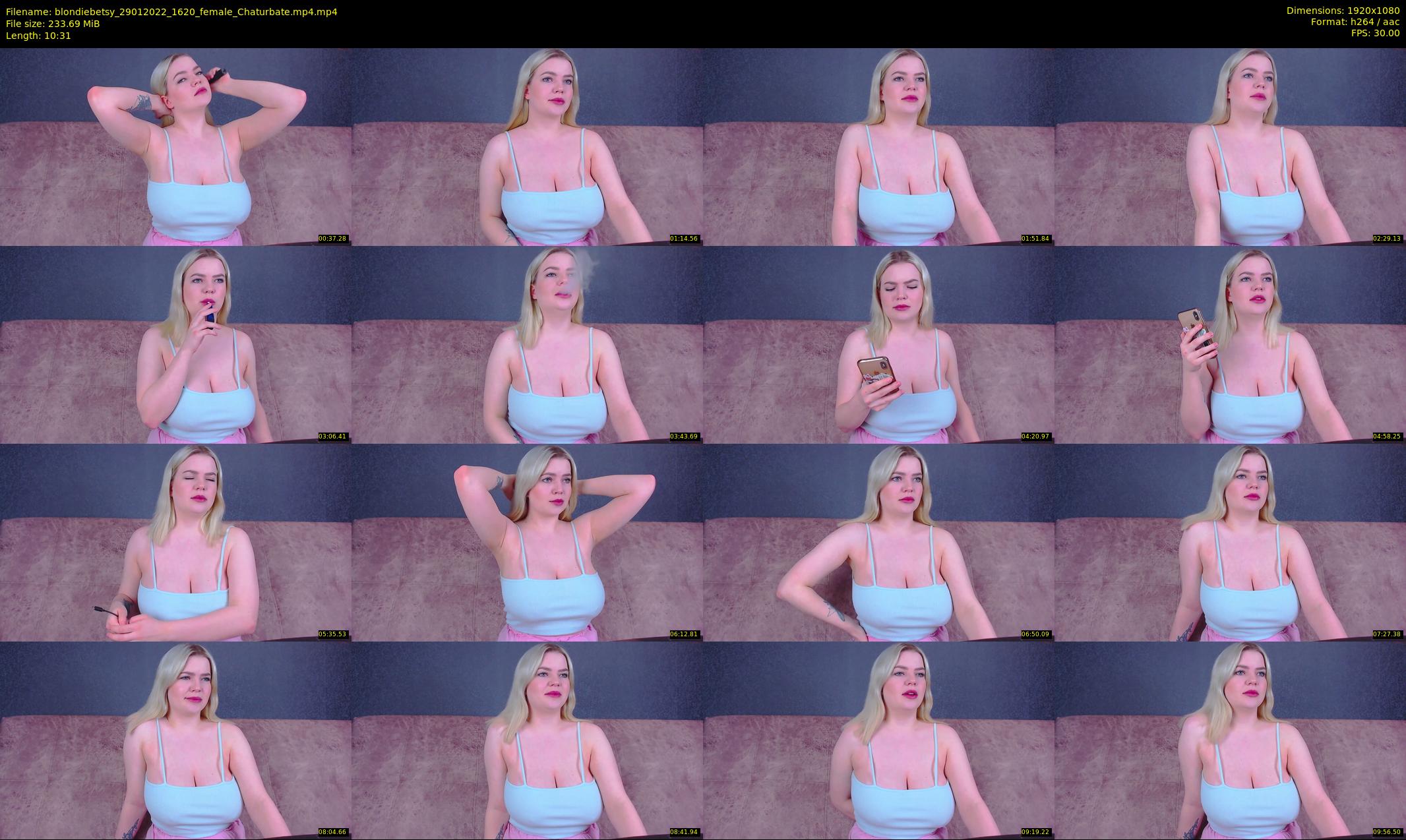 blondiebetsy — 11 minute Chaturbate female cam show recording, 1080p, Jan 29, 2022