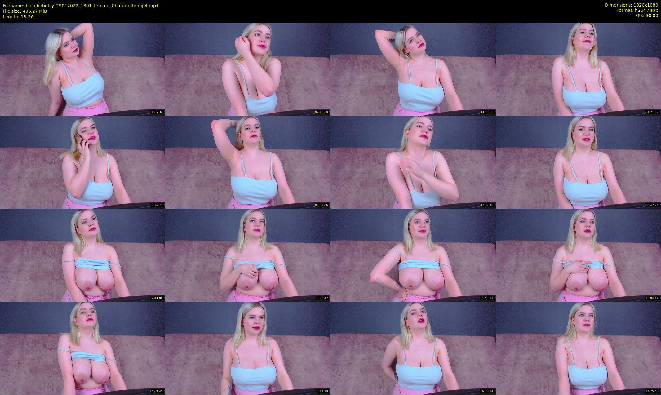 blondiebetsy — 19 minute Chaturbate female cam show recording, 1080p, Jan 29, 2022