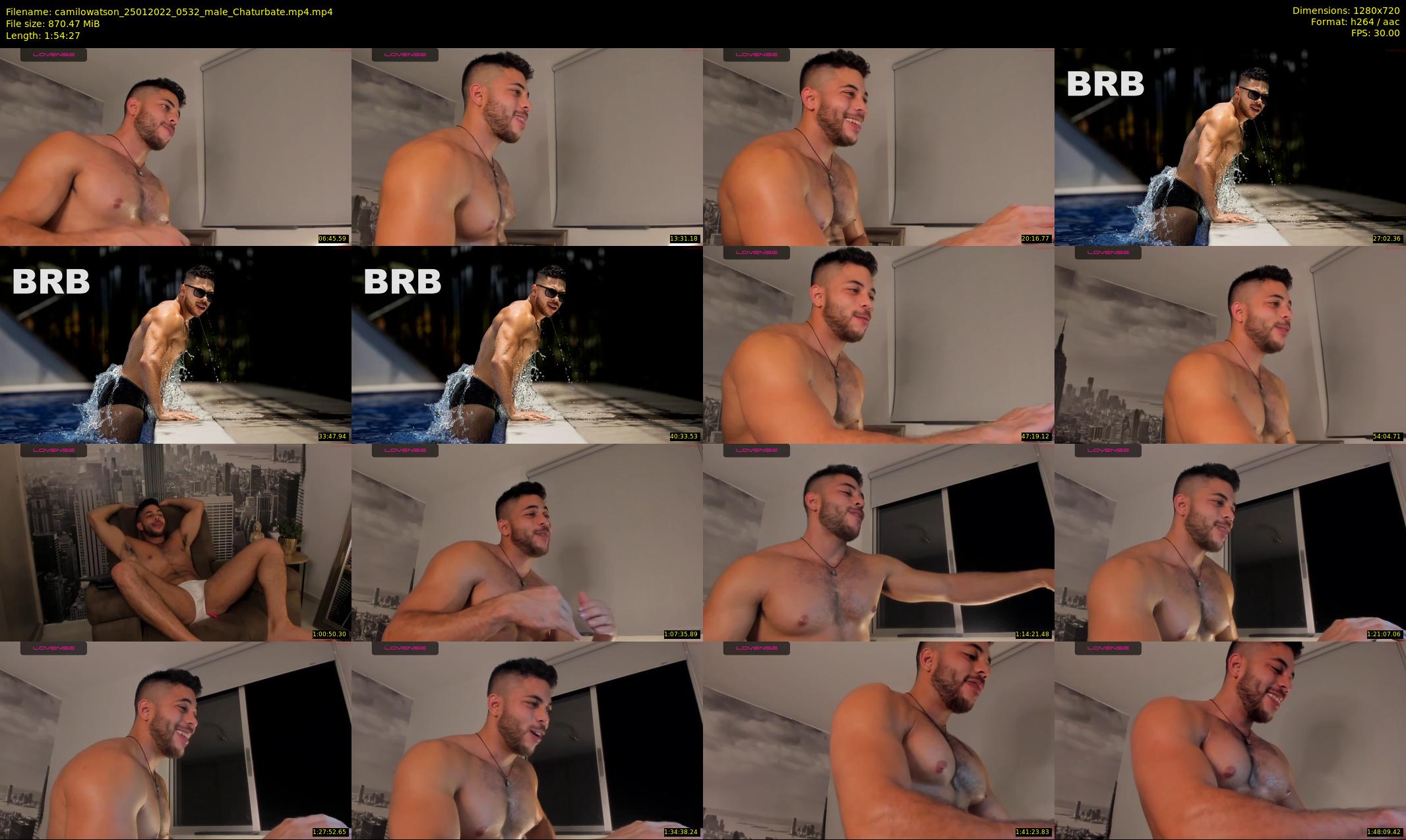camilowatson — 115 minute Chaturbate male cam show recording, 720p, Jan 25, 2022