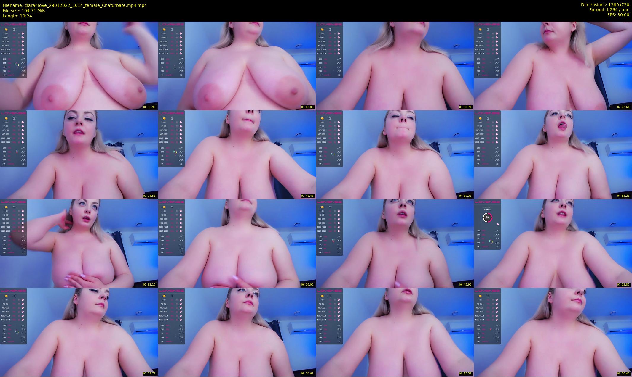 clara4love — 11 minute Chaturbate female cam show recording, 720p, Jan 29, 2022