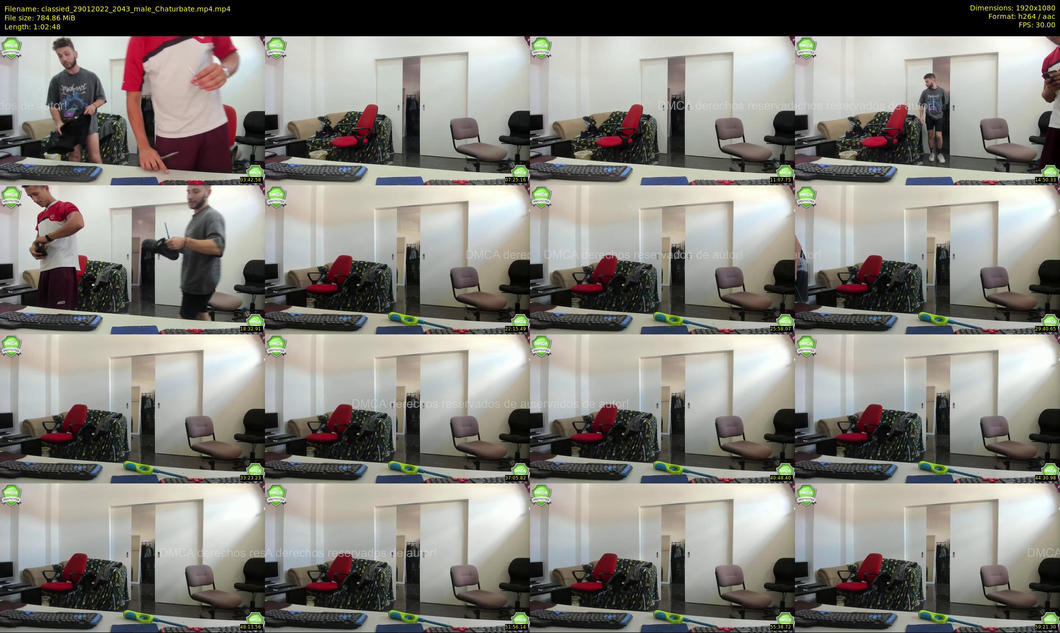 classied — 63 minute Chaturbate male cam show recording, 1080p, Jan 29, 2022