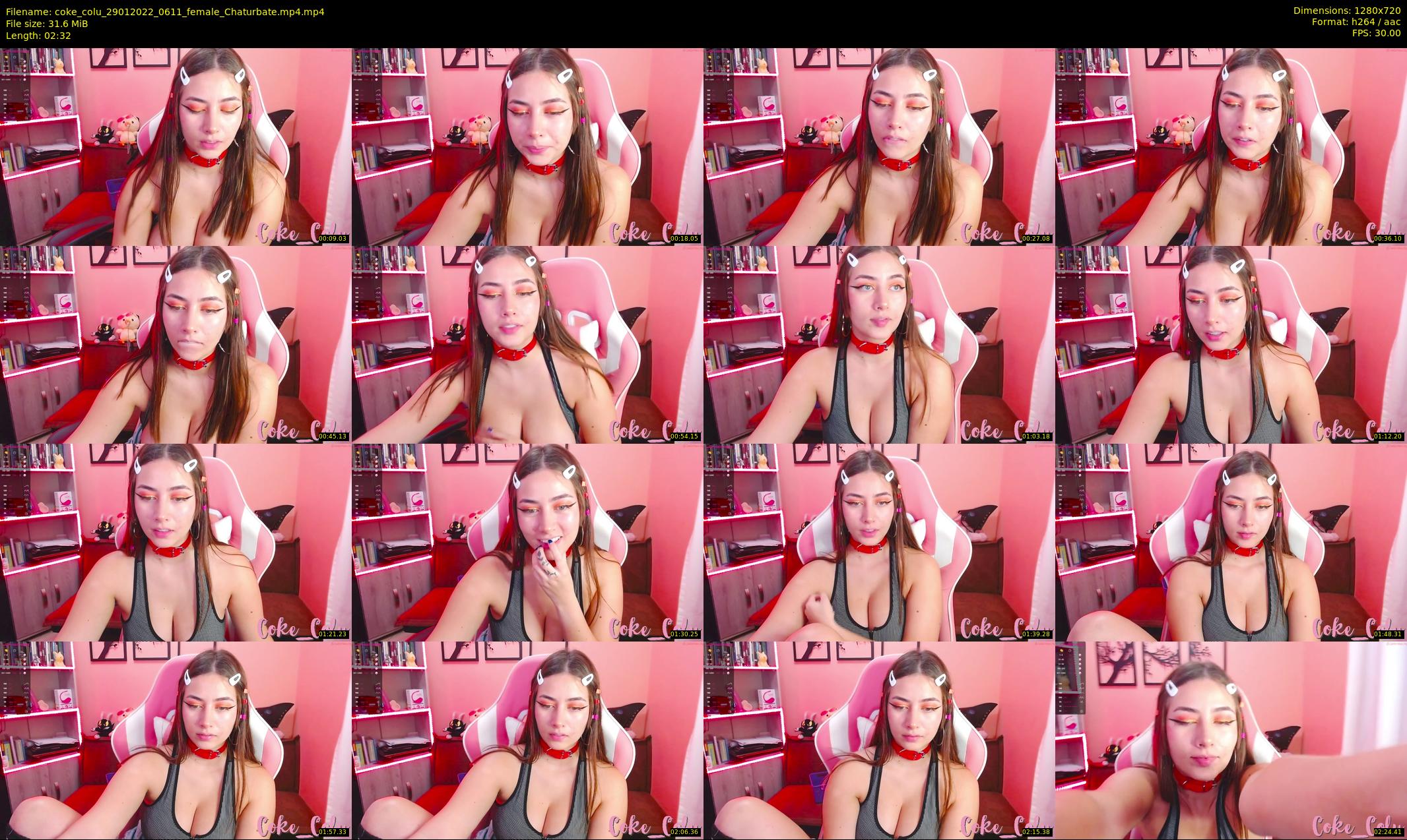 coke_colu — 3 minute Chaturbate female cam show recording, 720p, Jan 29, 2022